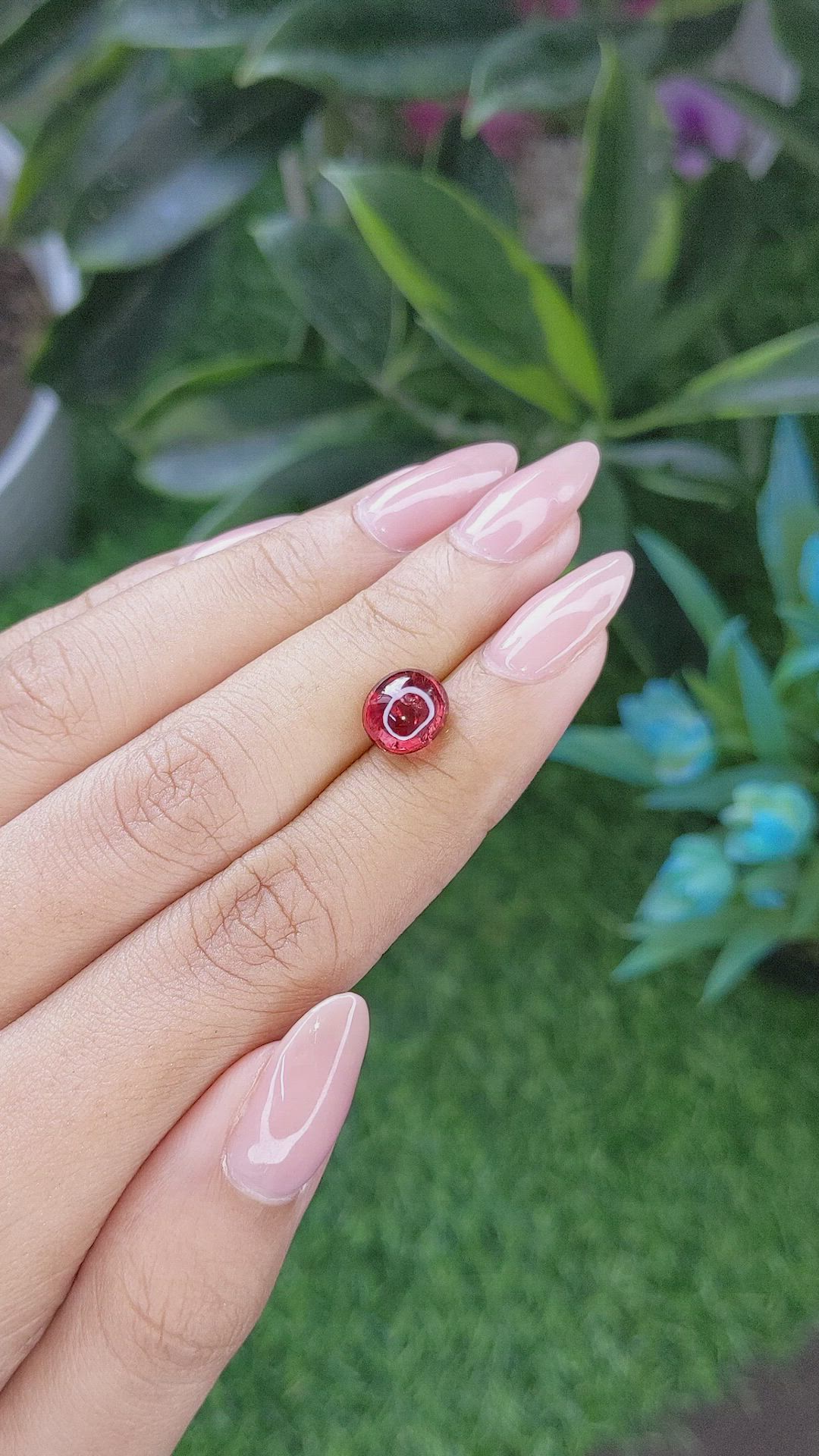 4.05 Ct. Cabochon Ruby from India Size Video