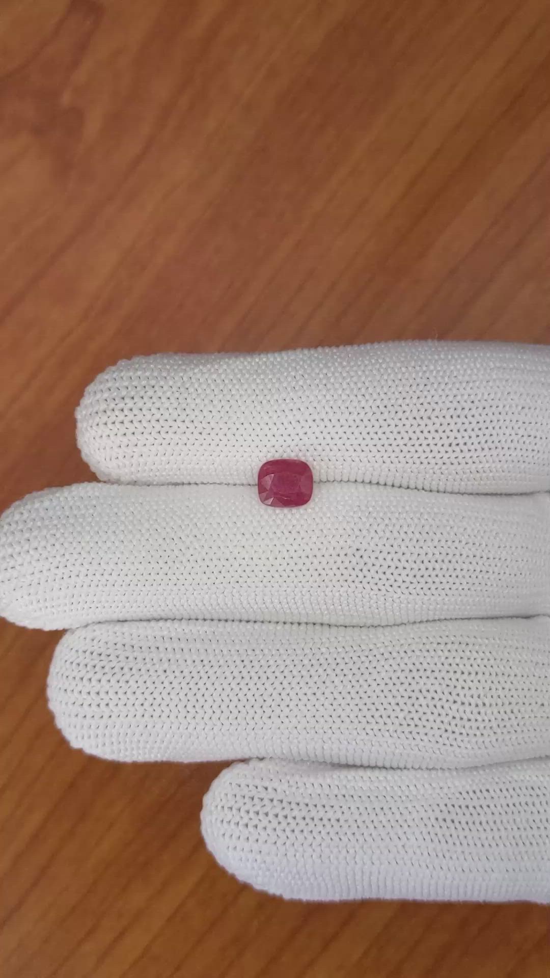 1.49 Ct. Ruby from Mozambique Size Video