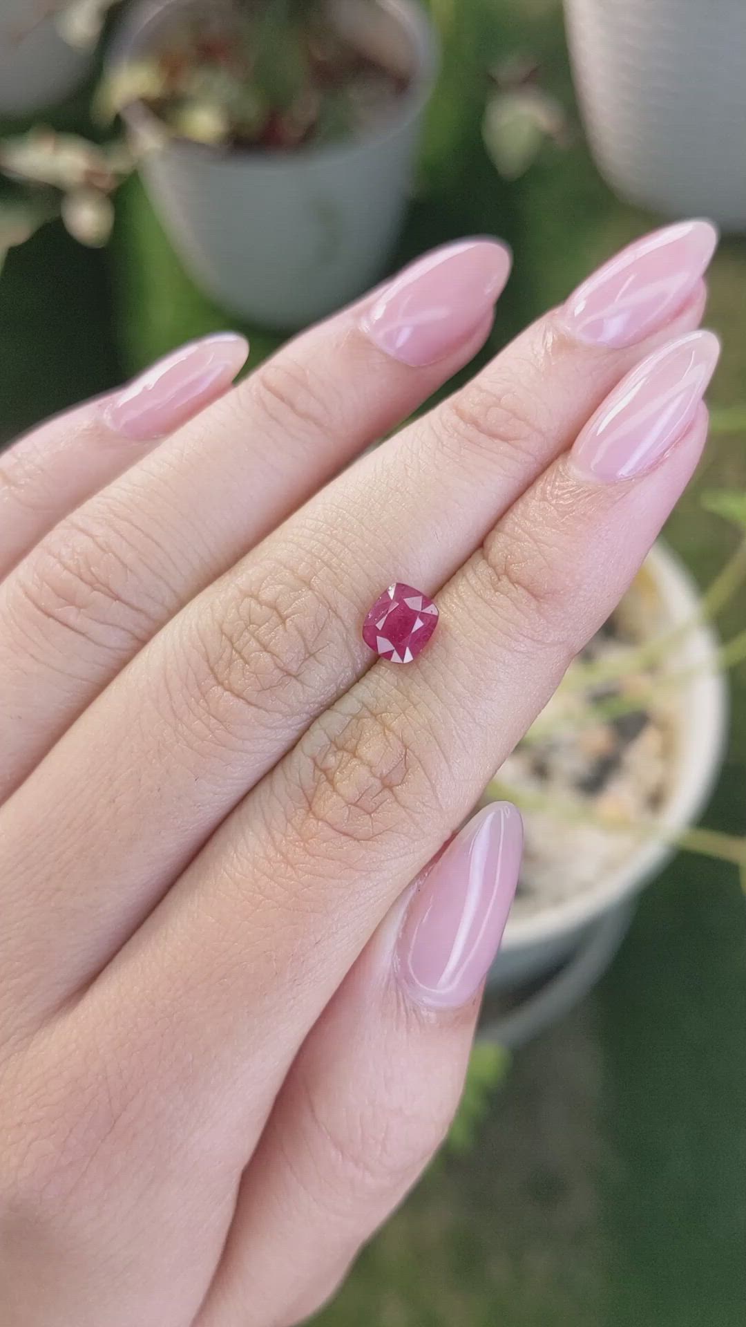 1.49 Ct. Ruby from Mozambique Size Video