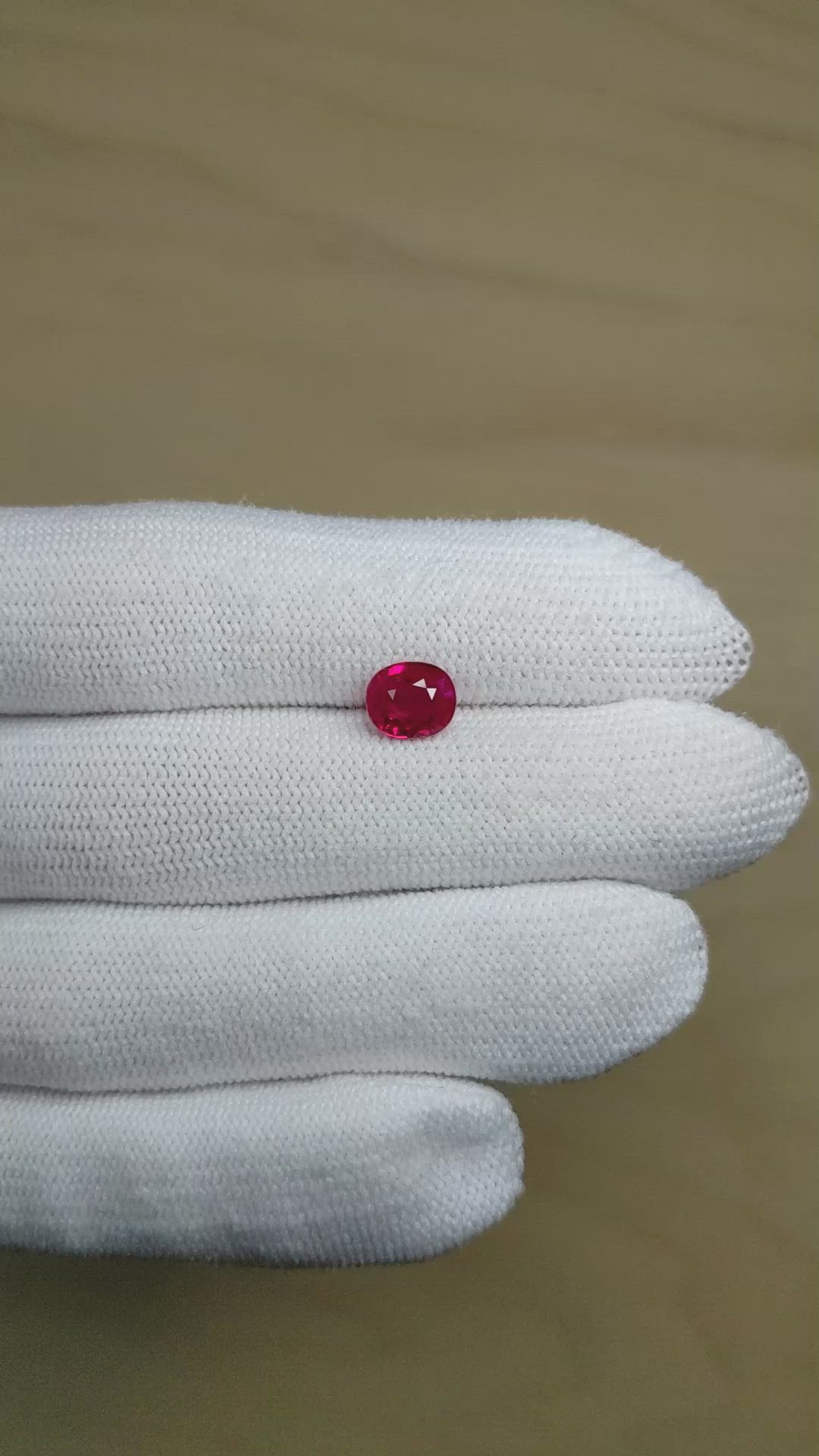 2.02 Ct. Ruby from Burma (Myanmar) Size Video