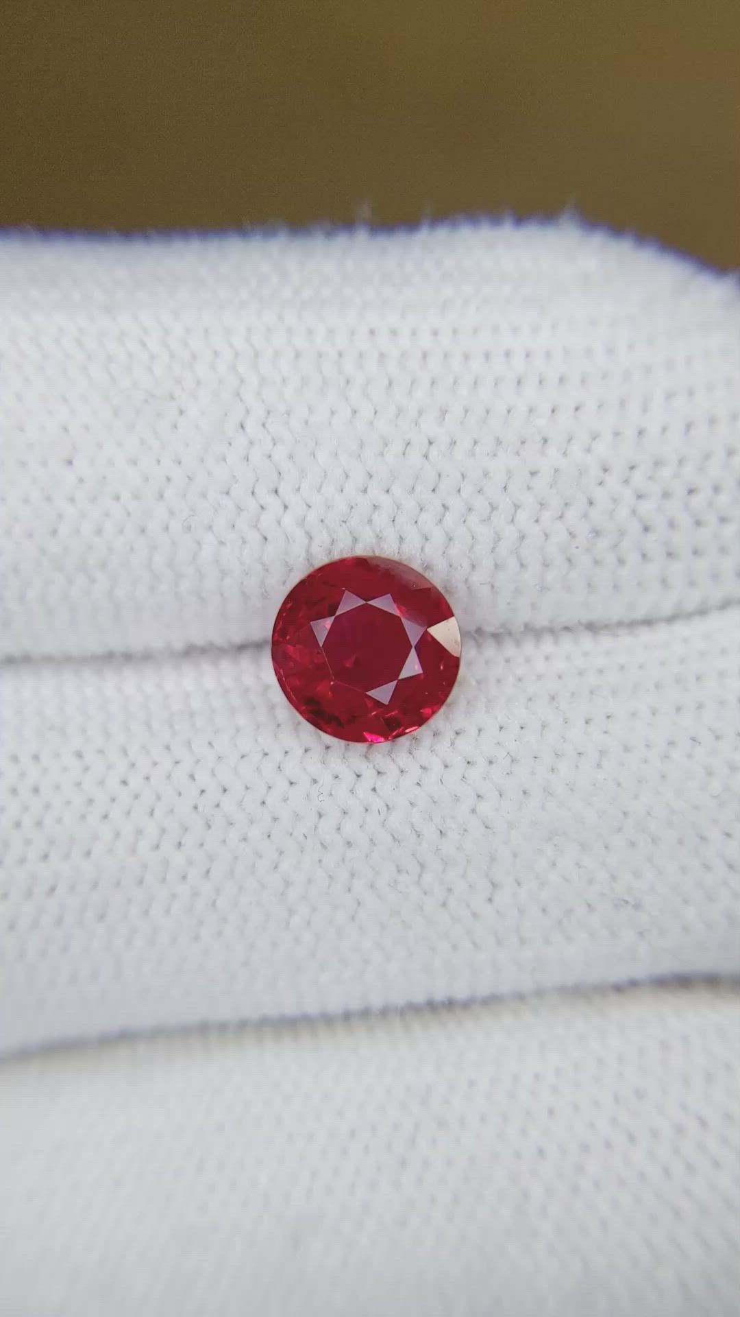 2.23 Ct. Ruby from Burma (Myanmar) Size Video
