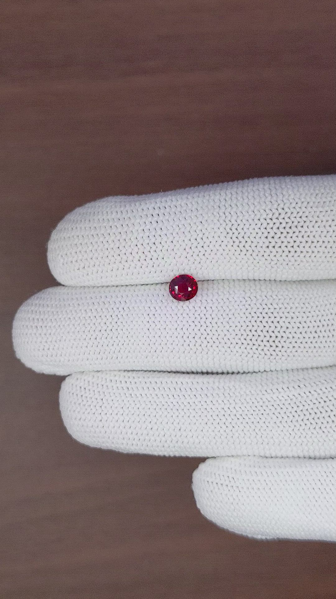 0.65 Ct. Ruby from Tanzania Size Video