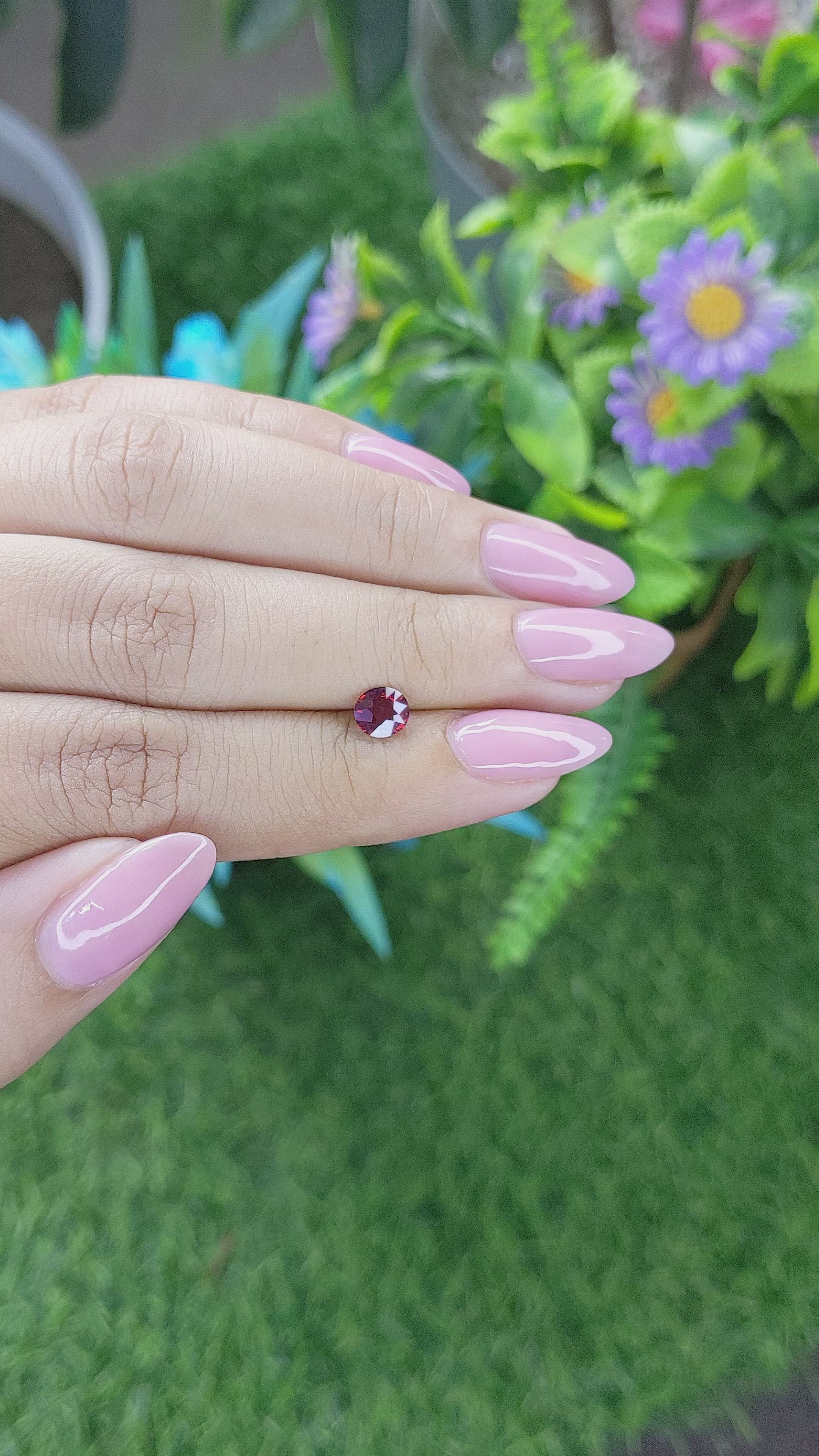 0.65 Ct. Ruby from Tanzania Size Video