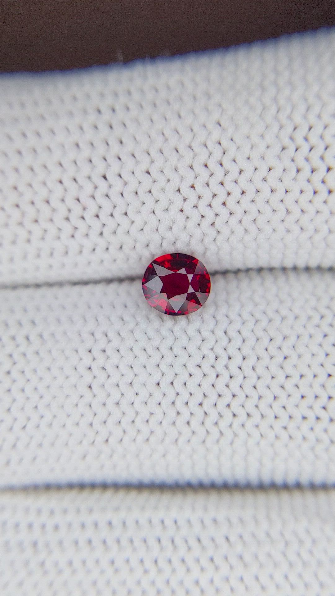 0.65 Ct. Ruby from Tanzania Size Video