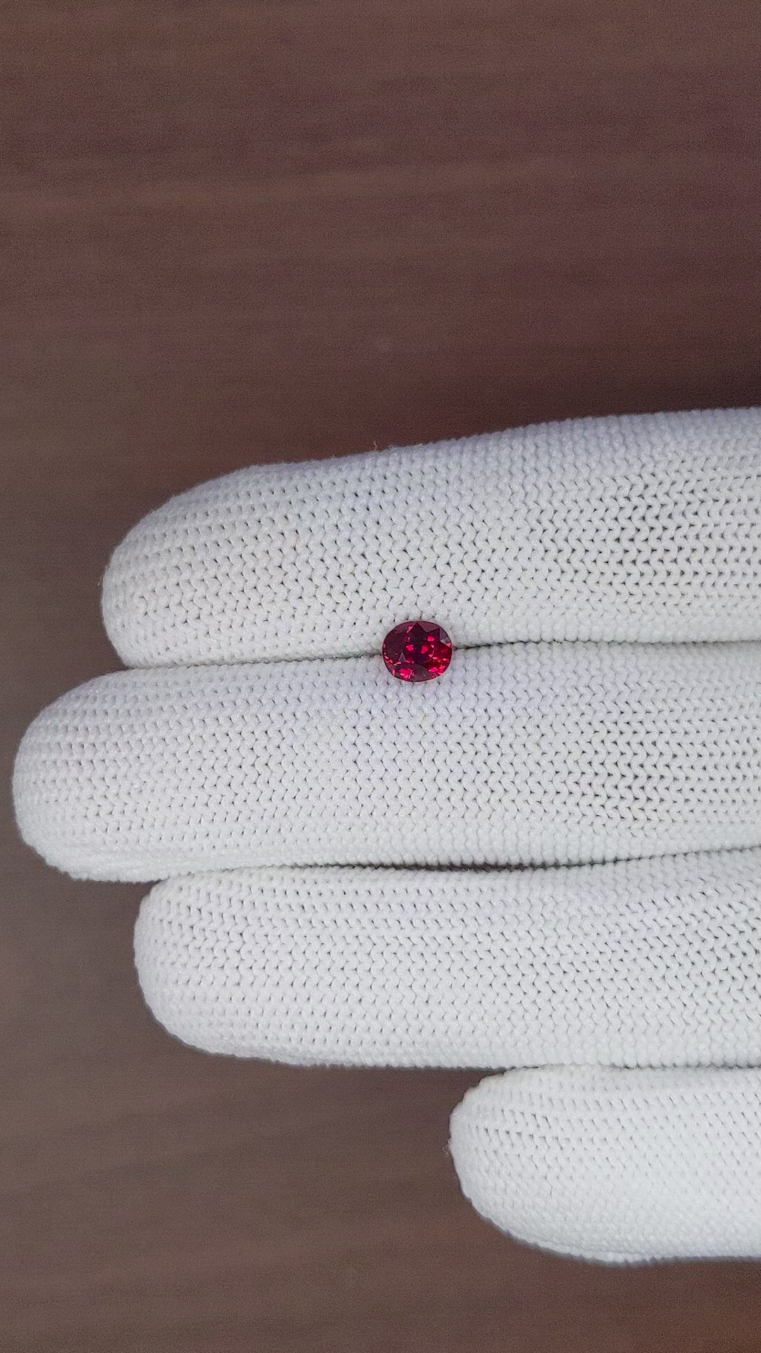 0.87 Ct. Ruby from Tanzania Size Video