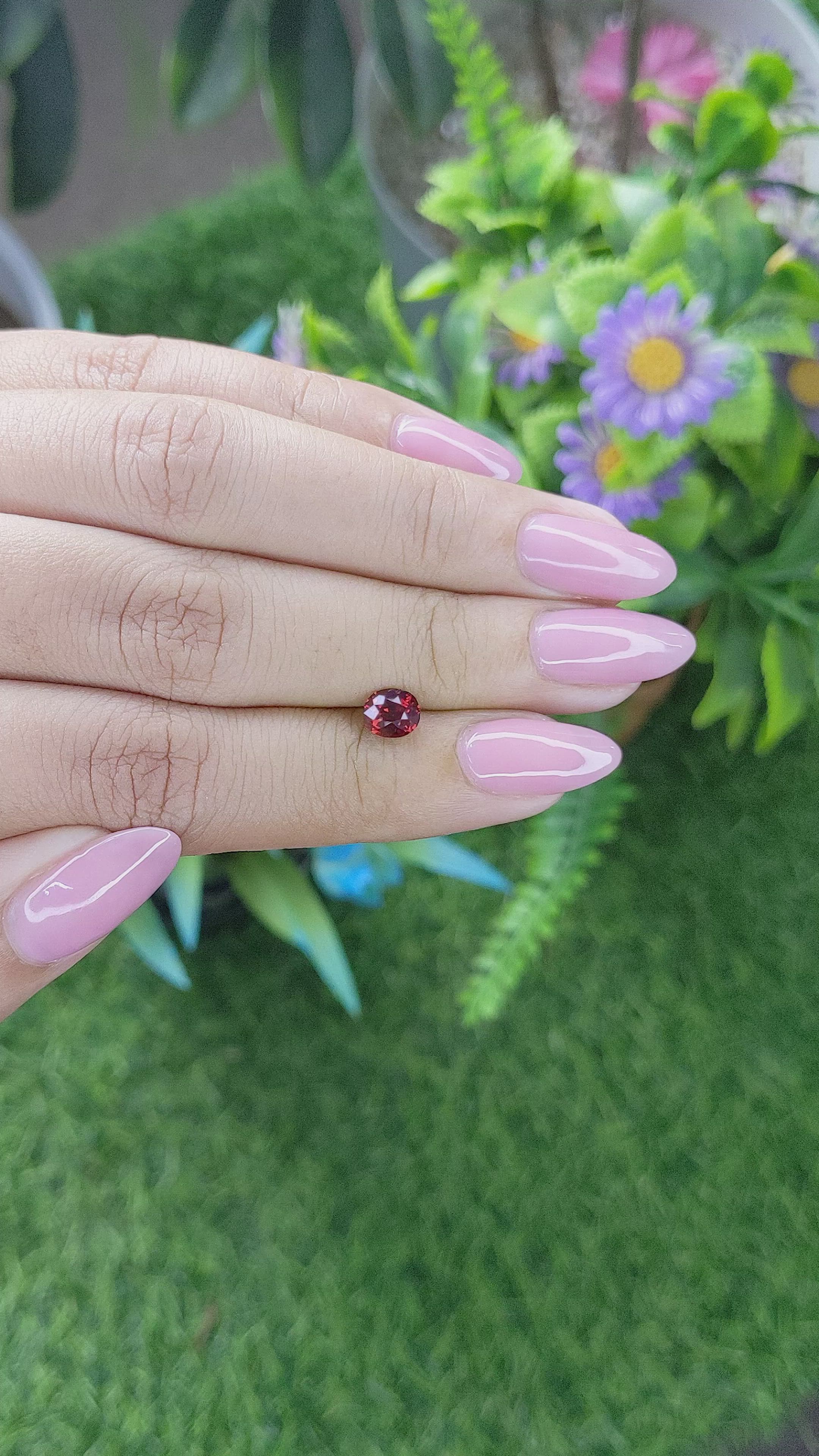 0.87 Ct. Ruby from Tanzania Size Video