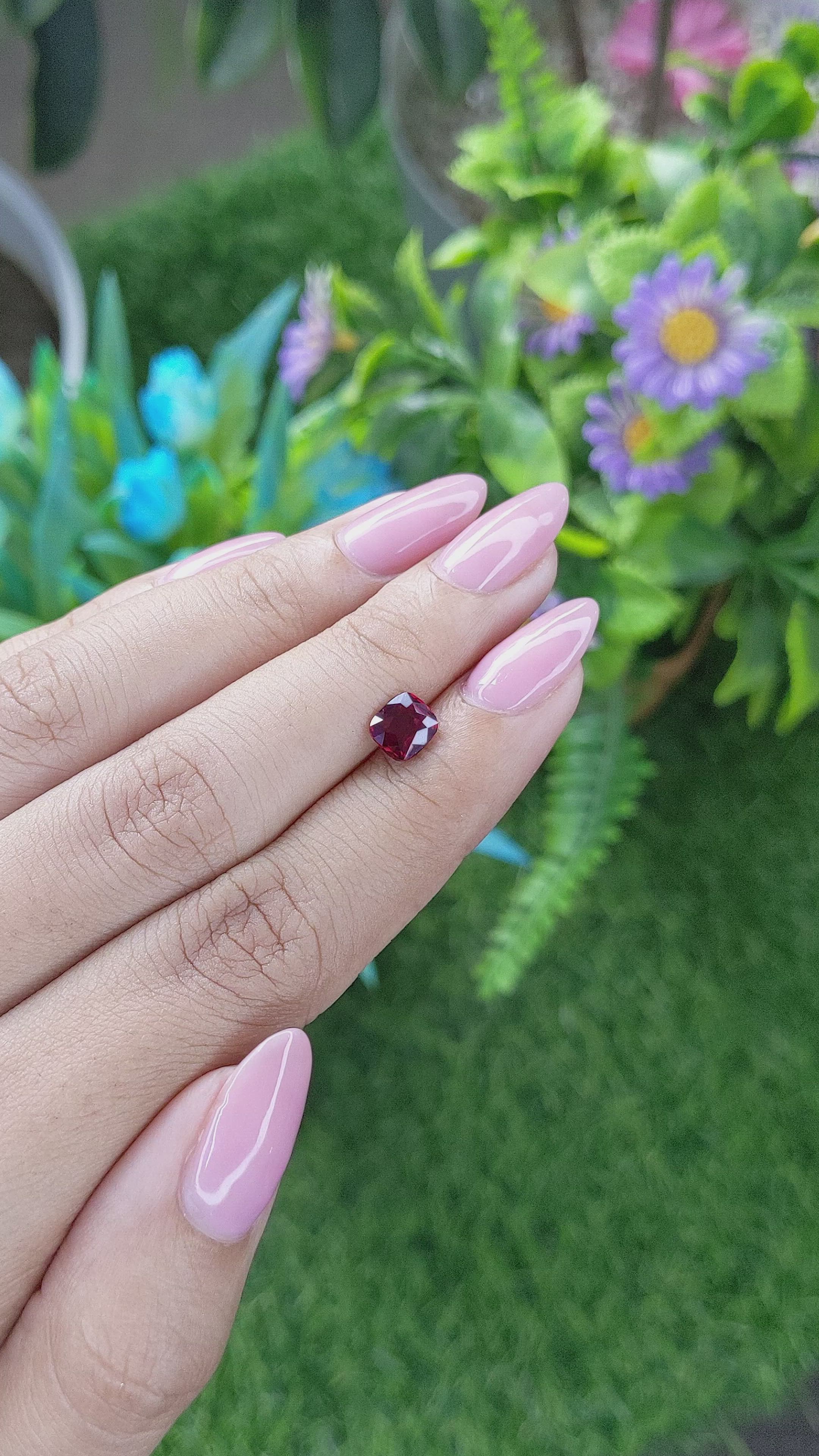 1.08 Ct. Ruby from Tanzania Size Video