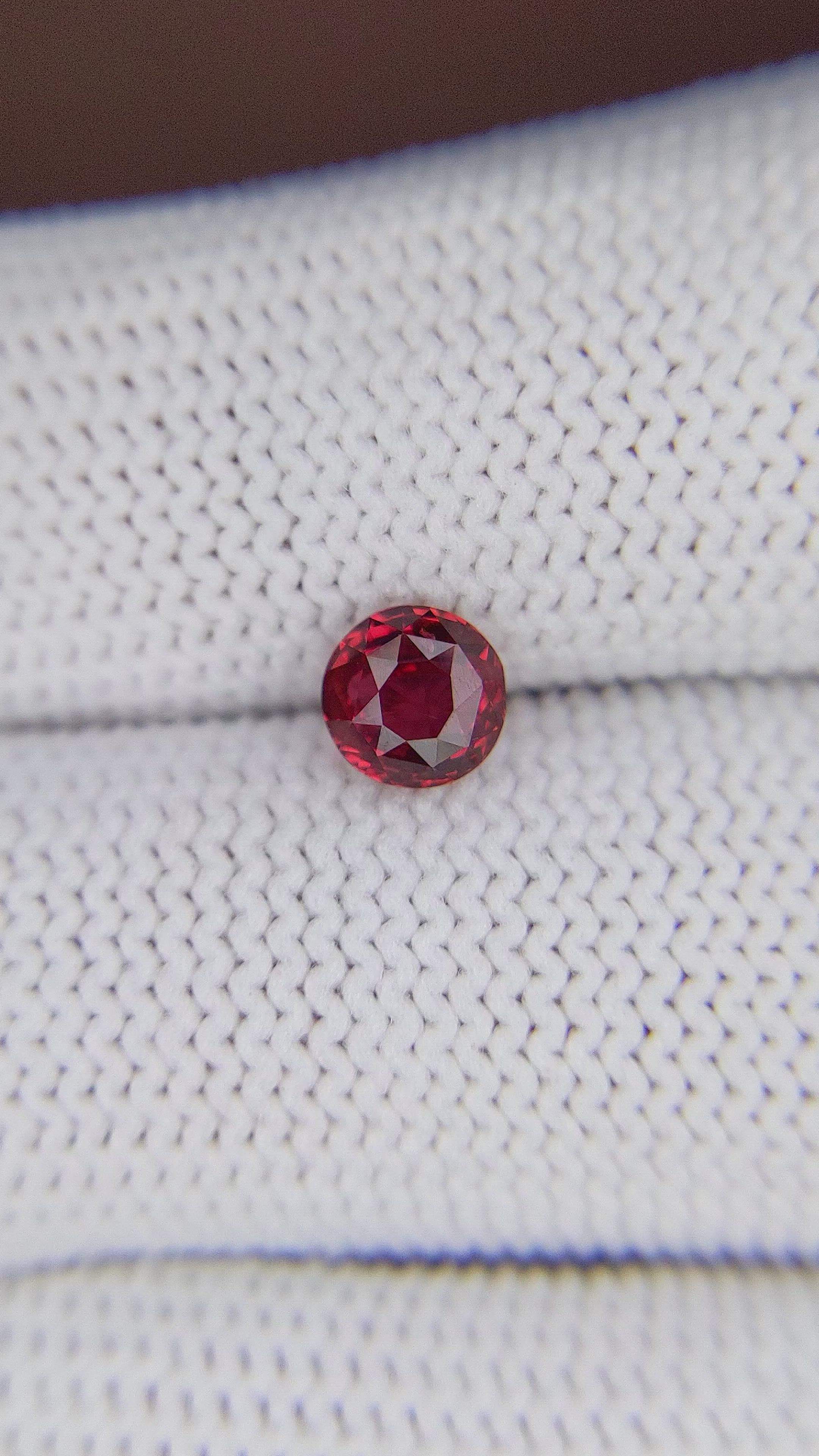 1.07 Ct. Ruby from India Size Video