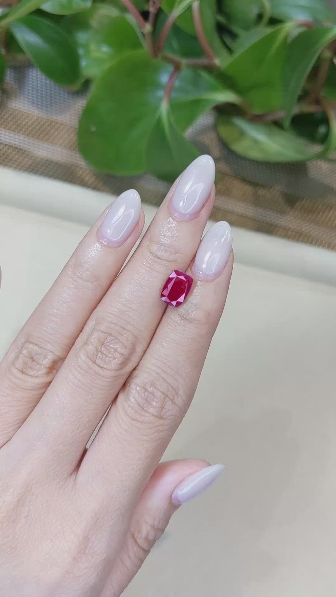 3.00 Ct. Ruby from Mozambique Size Video