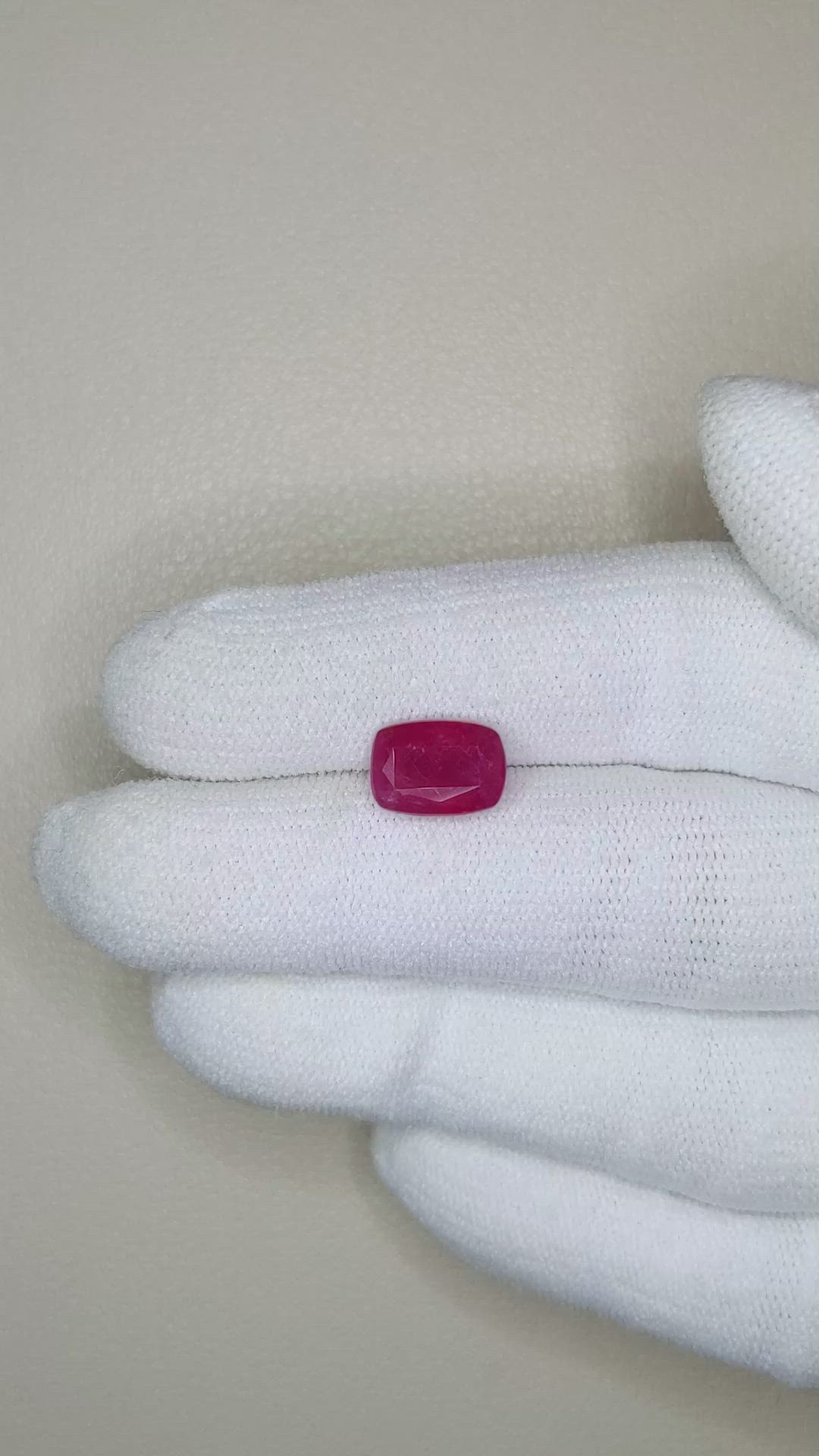 3.00 Ct. Ruby from Mozambique Size Video