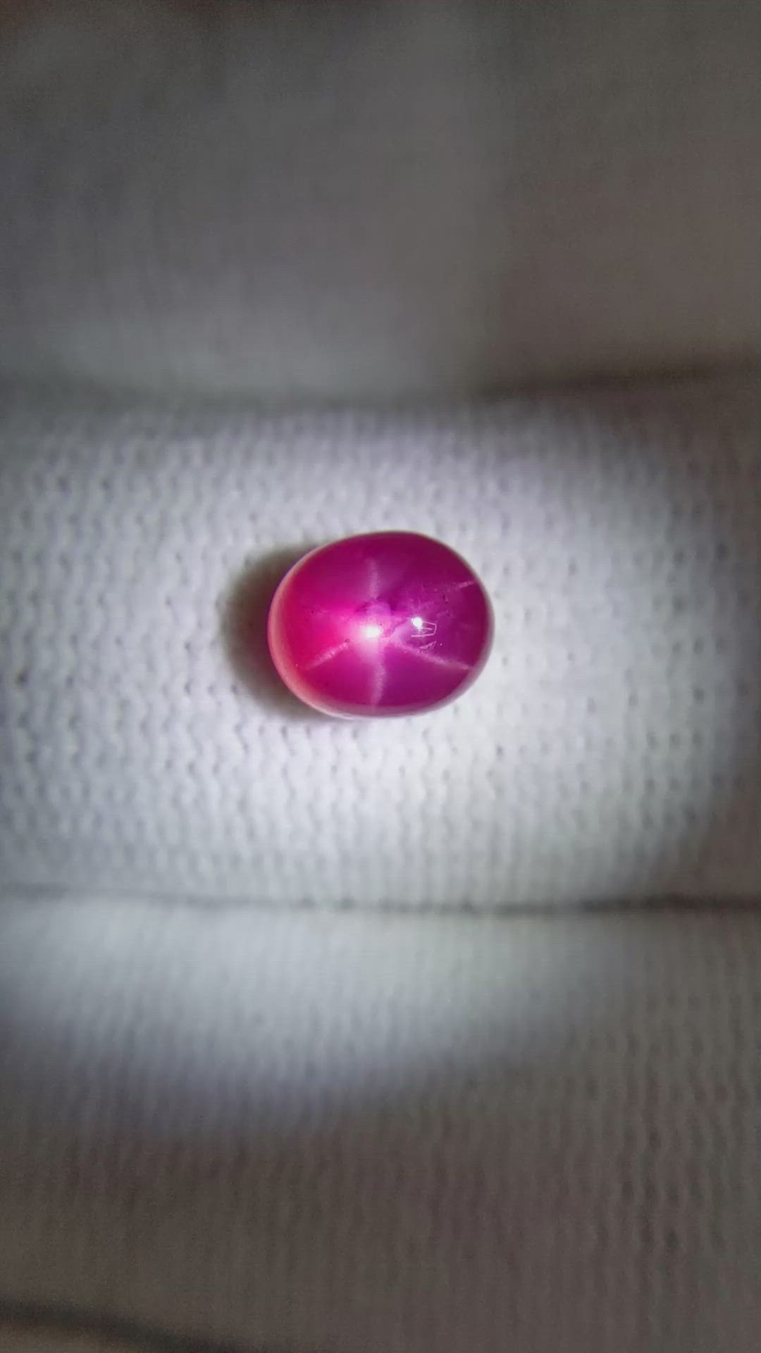 2.61 Ct. Star Ruby from Burma (Myanmar) Size Video