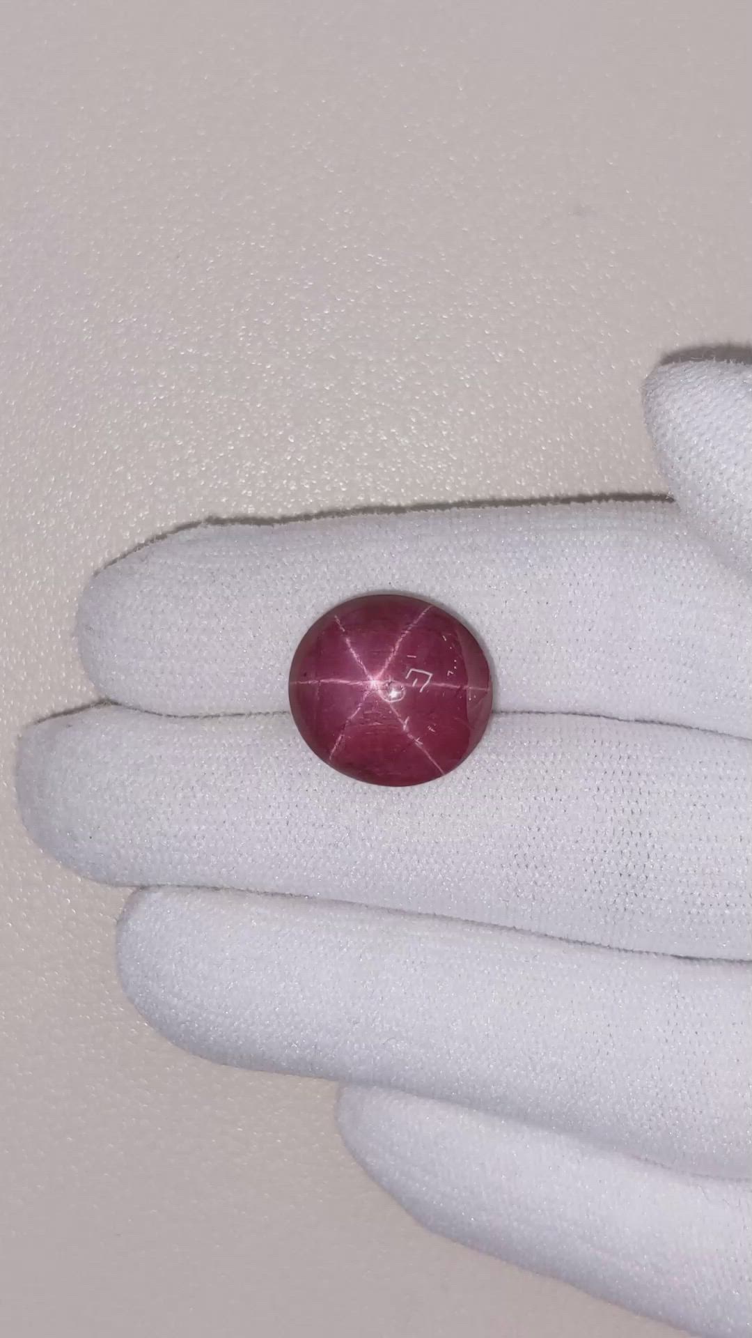 21.49 Ct. Star Ruby from Burma (Myanmar) Size Video