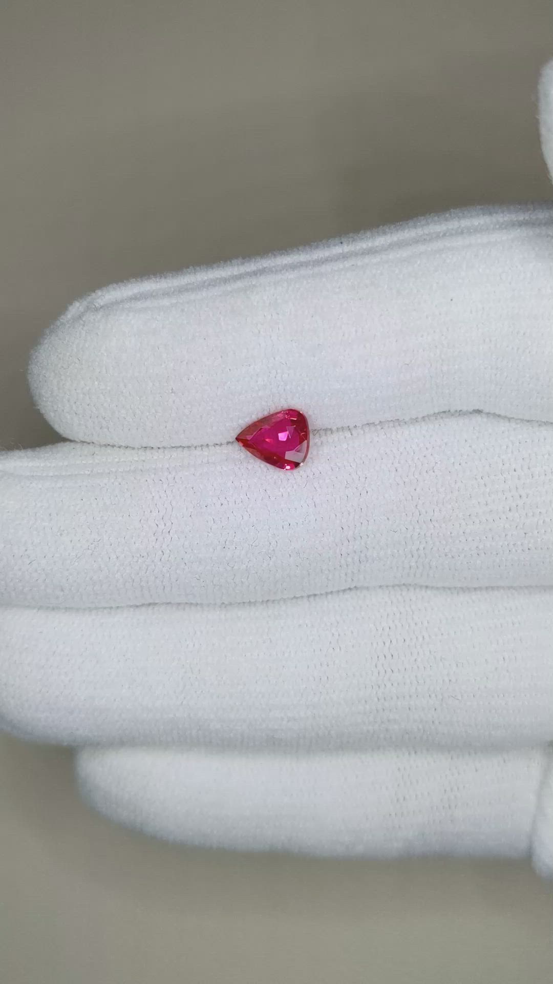 1.32 Ct. Ruby from Mozambique Size Video