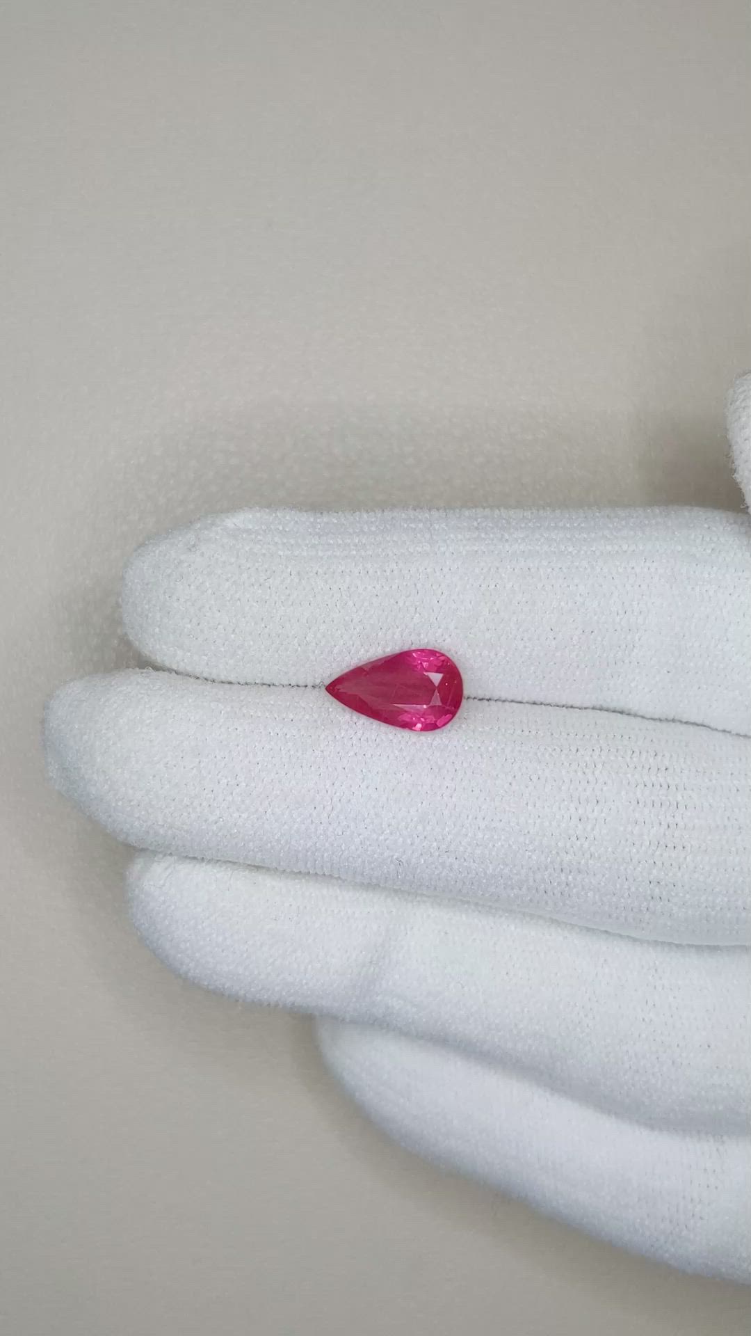 2.12 Ct. Ruby from Mozambique Size Video