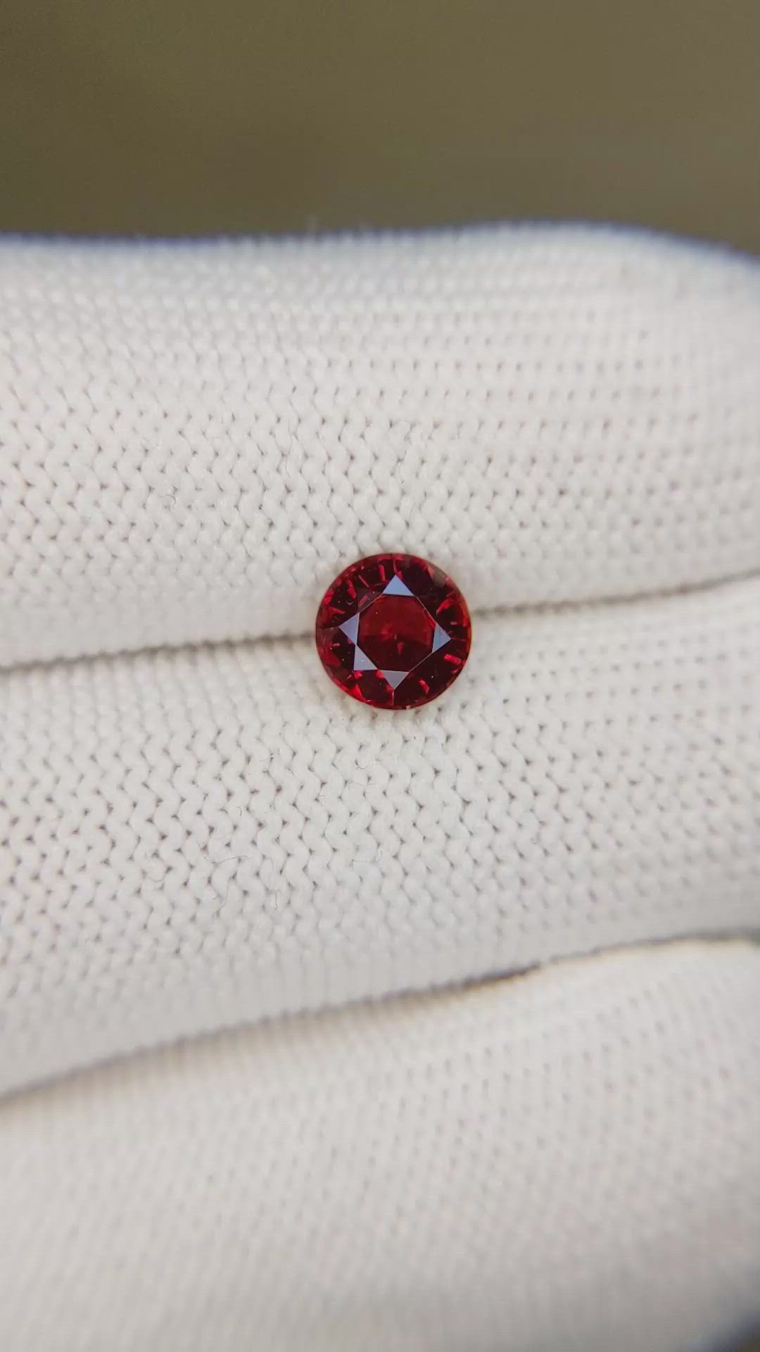 1.33 Ct. Ruby from Mozambique Size Video