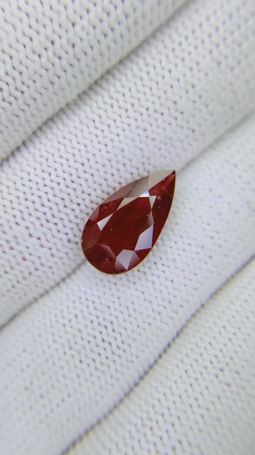 5.06 Ct. Ruby from Mozambique Size Video