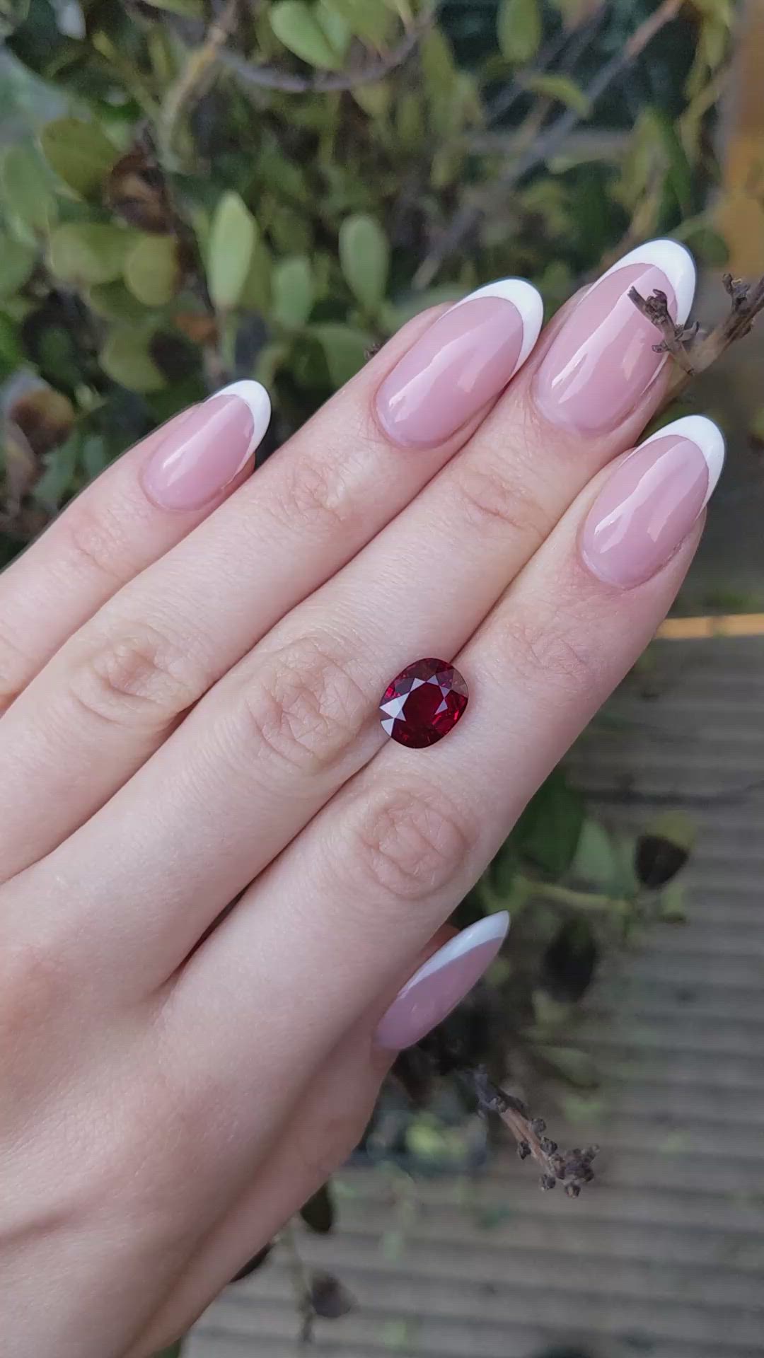 4.05 Ct. Ruby from Mozambique Size Video