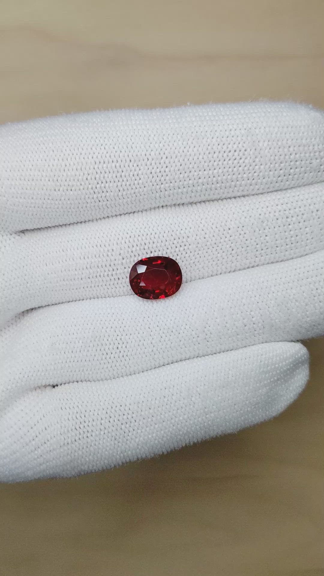 4.05 Ct. Ruby from Mozambique Size Video