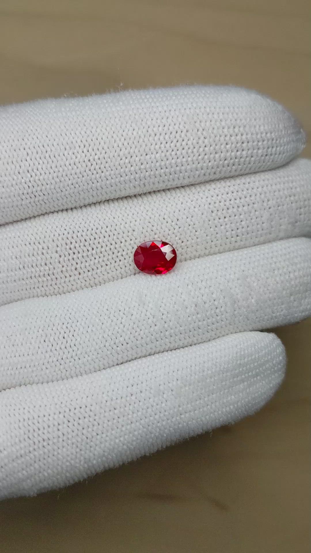 1.49 Ct. Ruby from Burma (Myanmar) Size Video