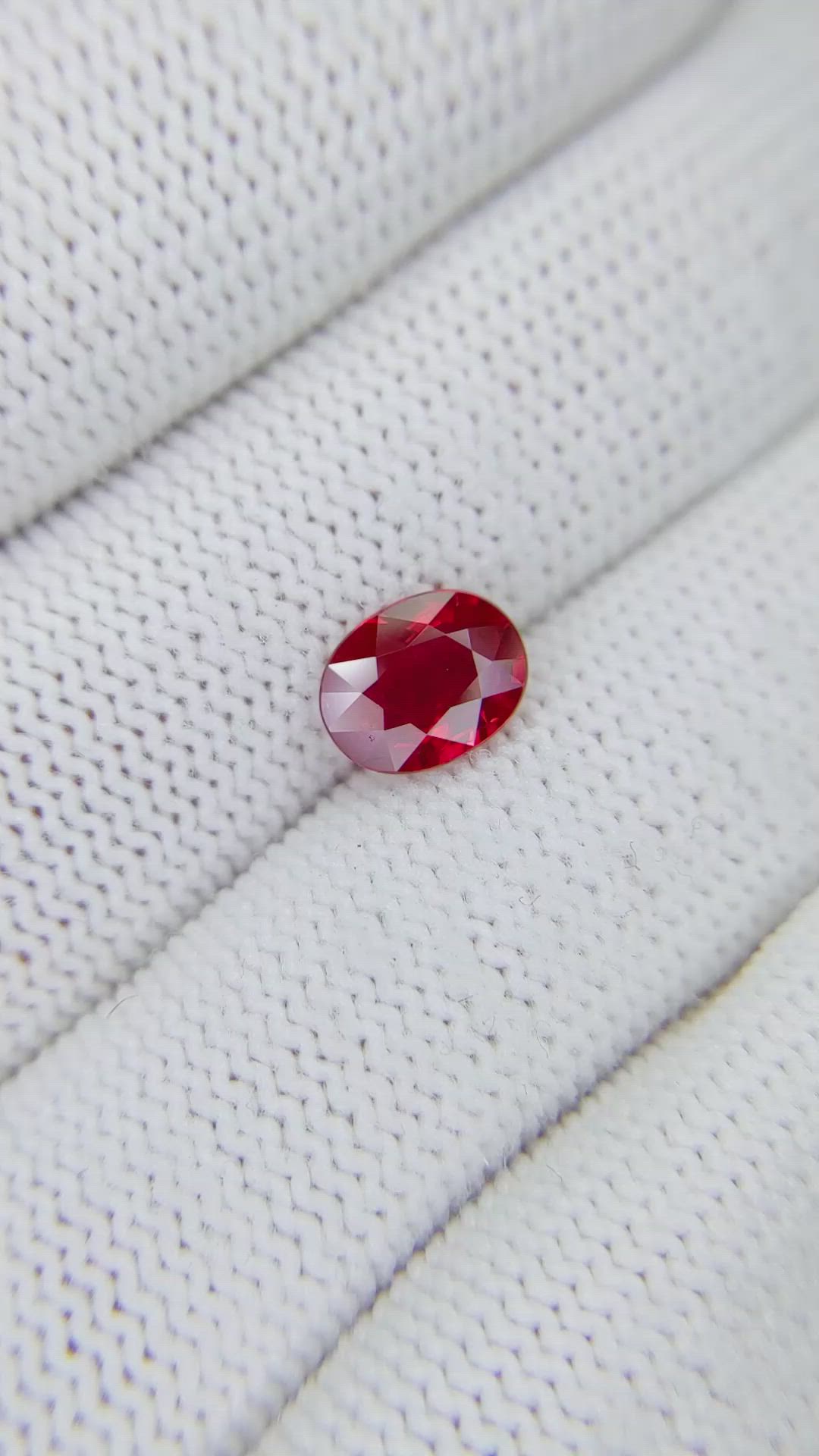 1.49 Ct. Ruby from Burma (Myanmar) Size Video