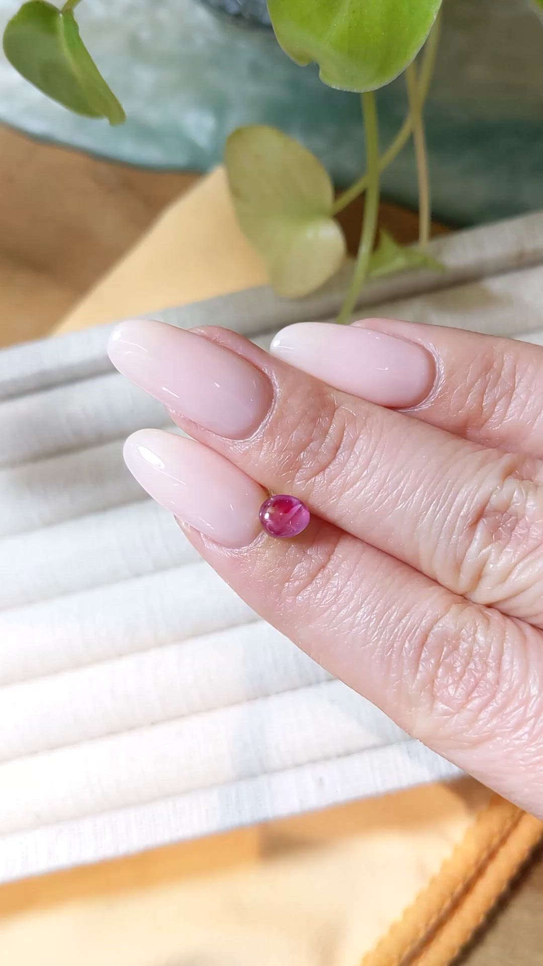 1.55 Ct. Star Ruby from Burma (Myanmar) Size Video