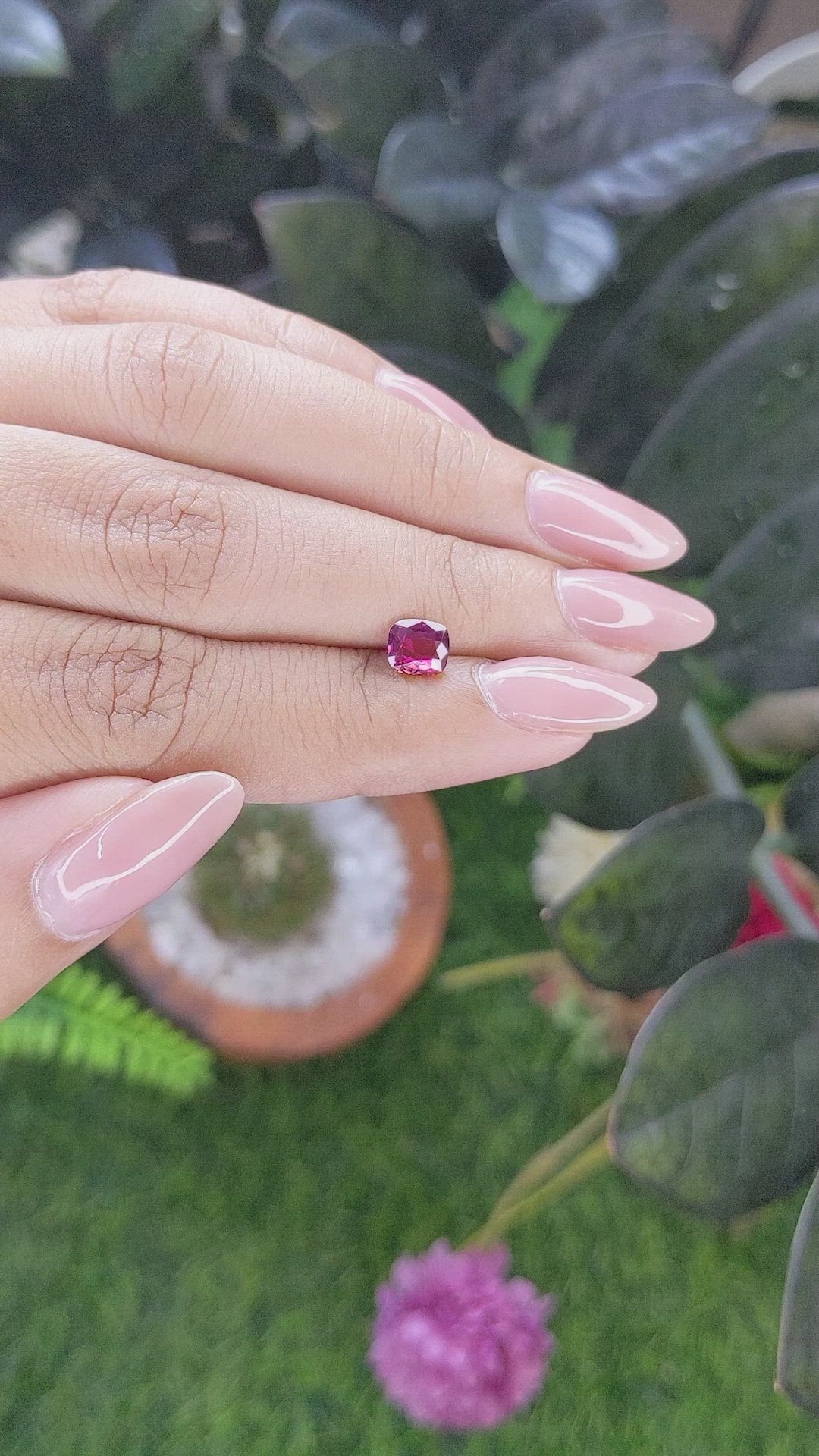 0.93 Ct. Ruby from Tanzania Size Video