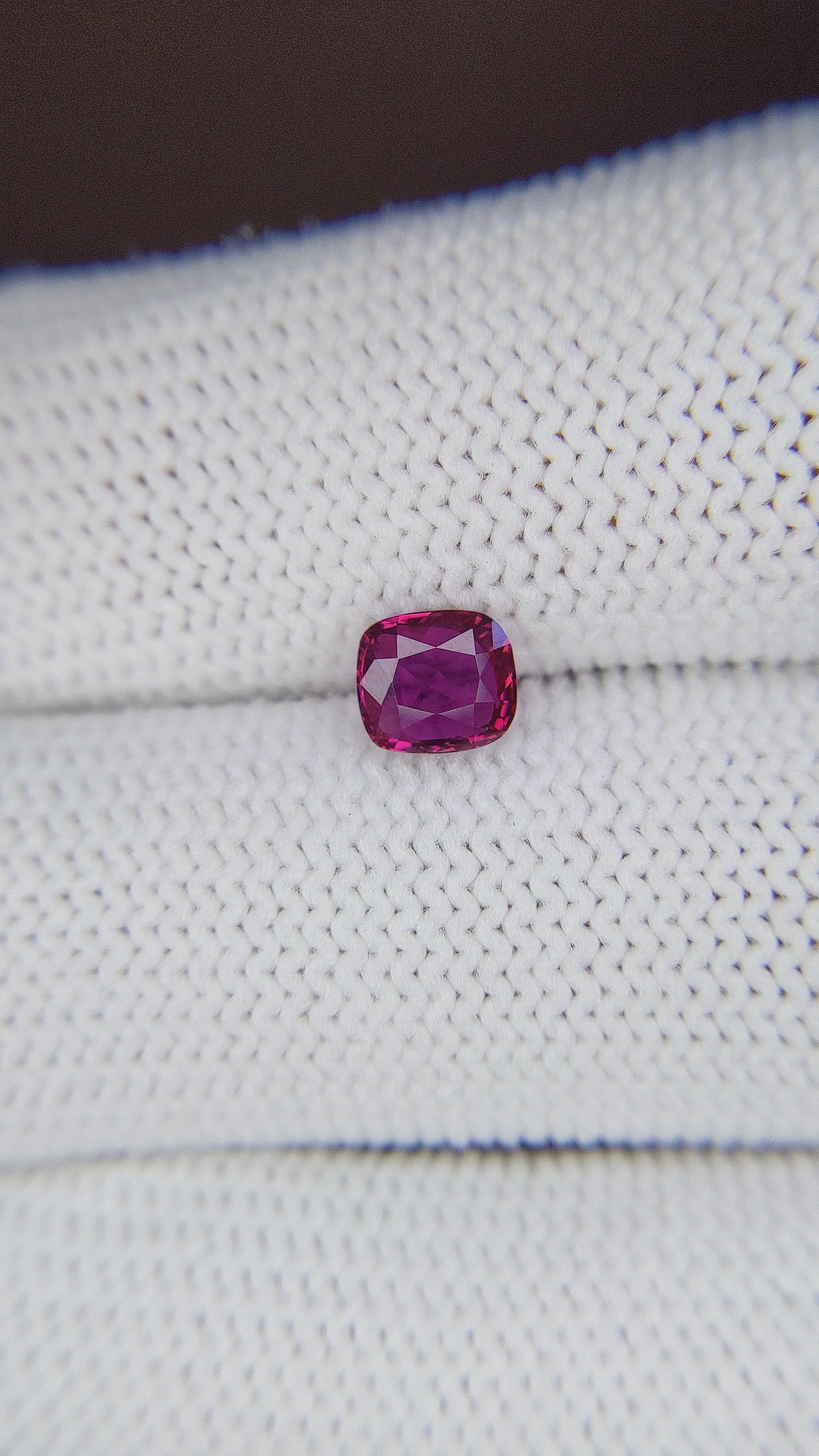 0.93 Ct. Ruby from Tanzania Size Video