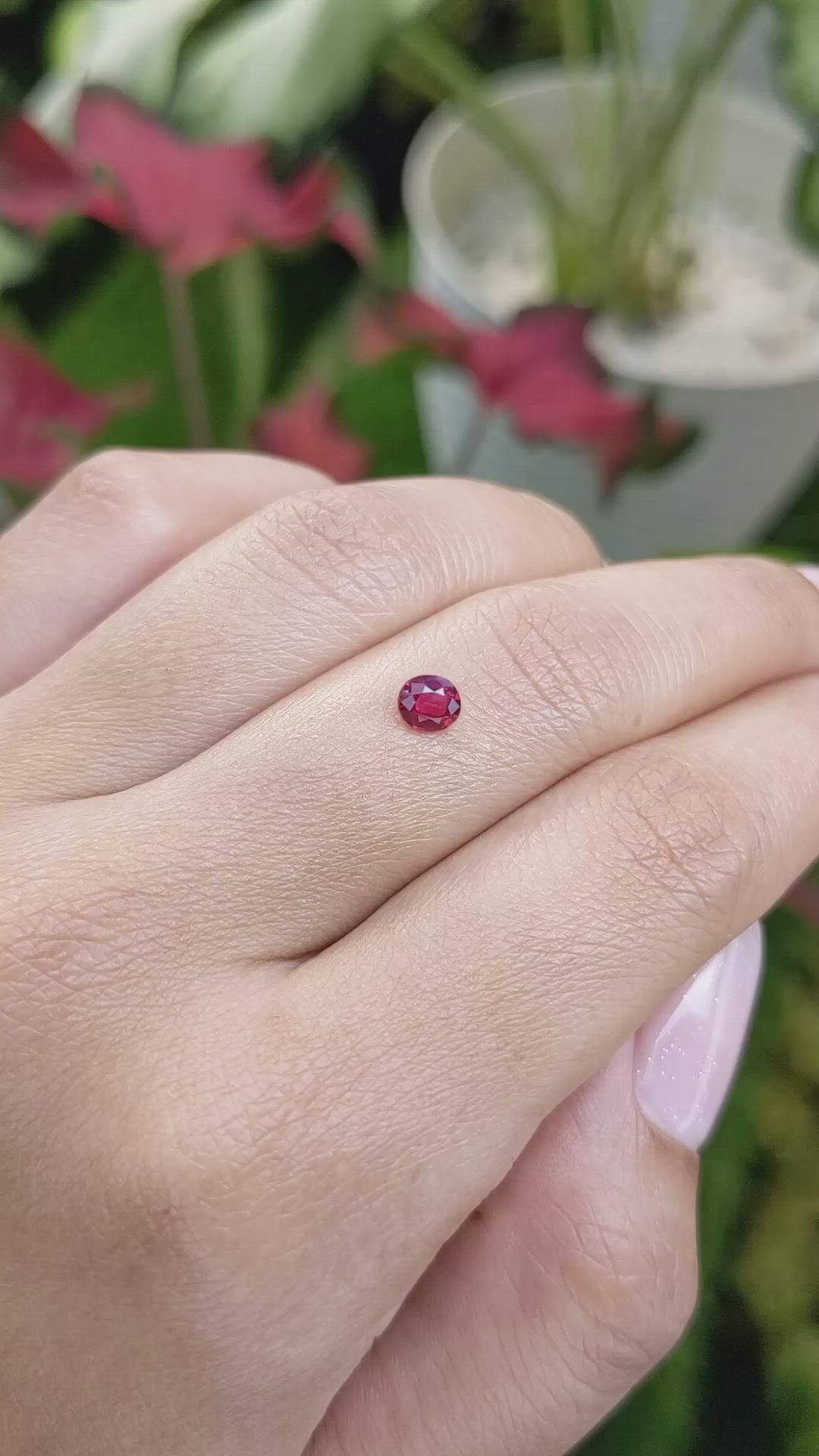 0.43 Ct. Ruby from Mozambique Size Video
