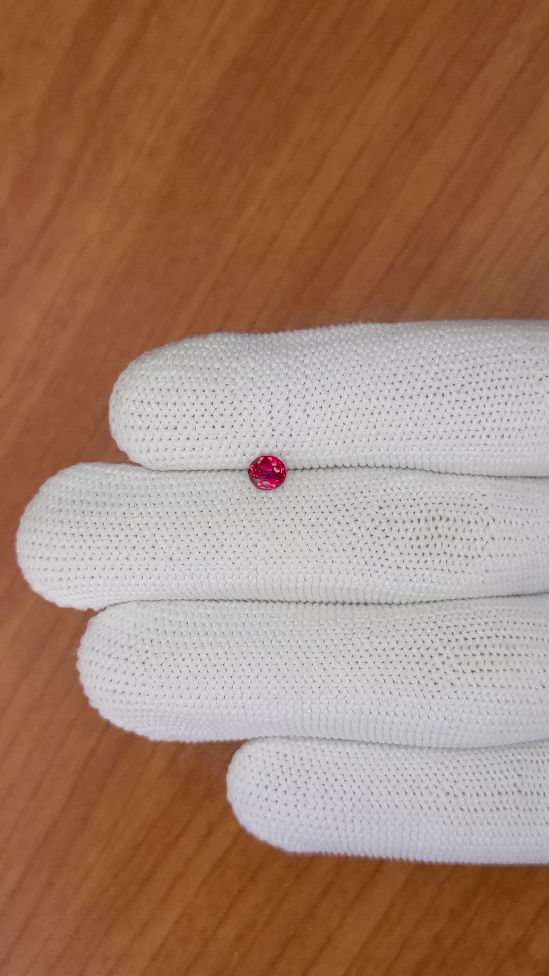 0.43 Ct. Ruby from Mozambique Size Video