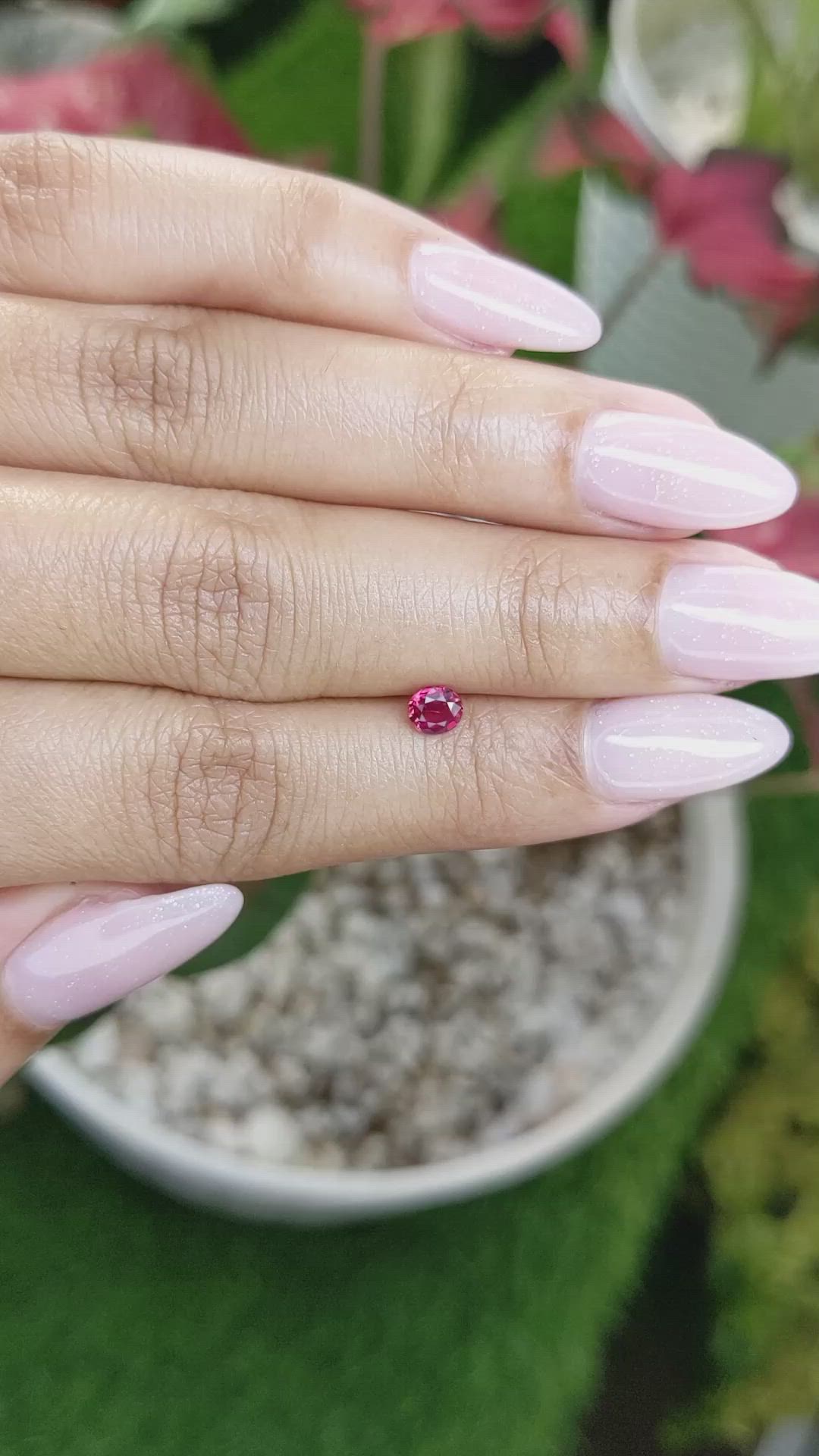 0.43 Ct. Ruby from Mozambique Size Video