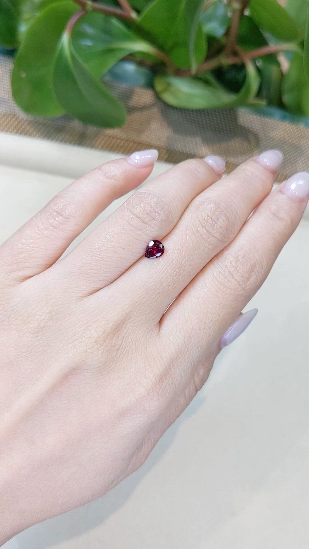 0.70 Ct. Ruby from Ceylon (Sri Lanka) Size Video
