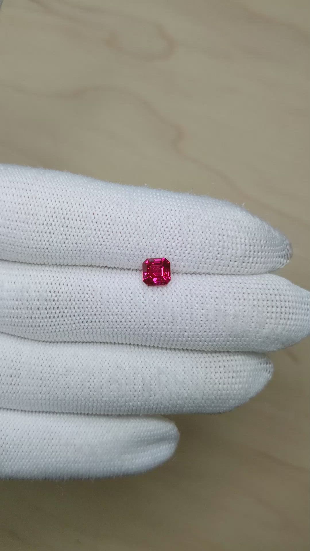 1.54 Ct. Ruby from Mozambique Size Video