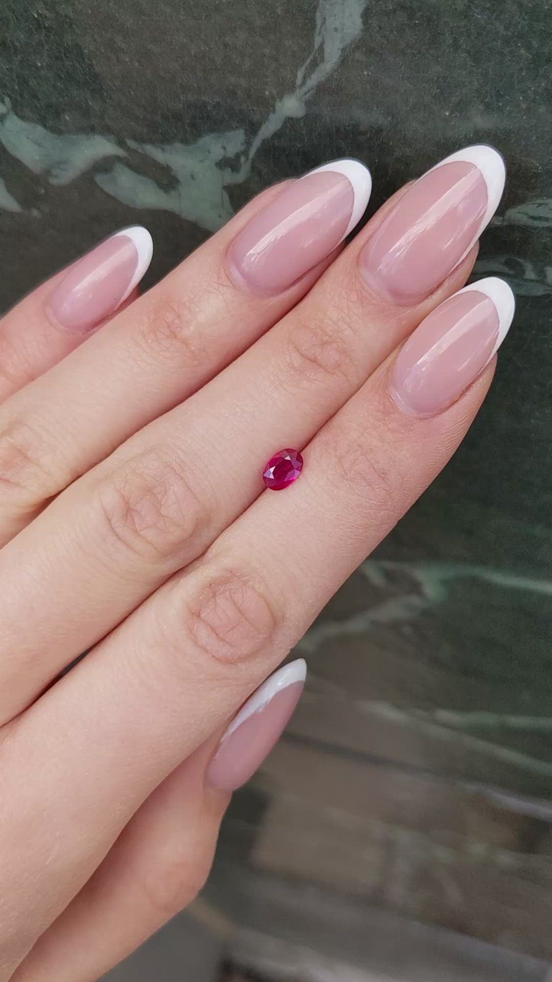 0.50 Ct. Ruby from Mozambique Size Video