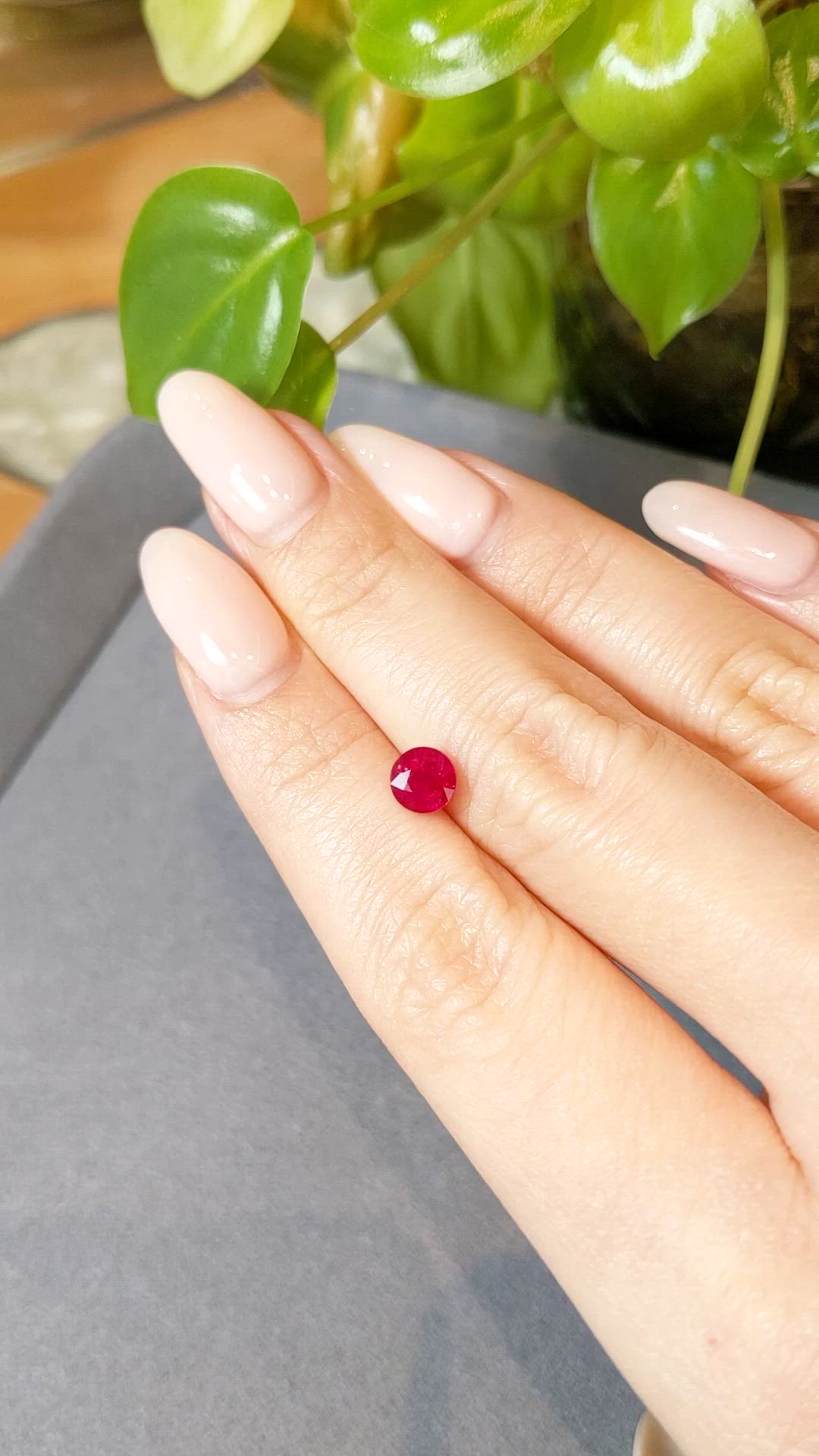 1.14 Ct. Ruby from Mozambique Size Video