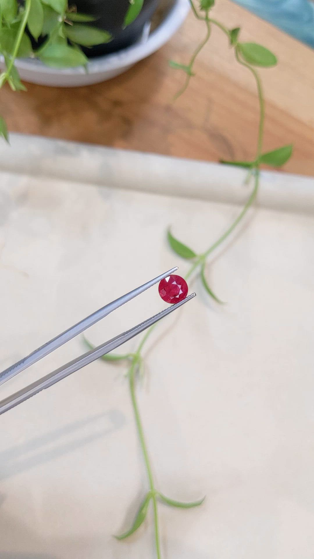 1.80 Ct. Pinkish Red Ruby from Mozambique Size Video