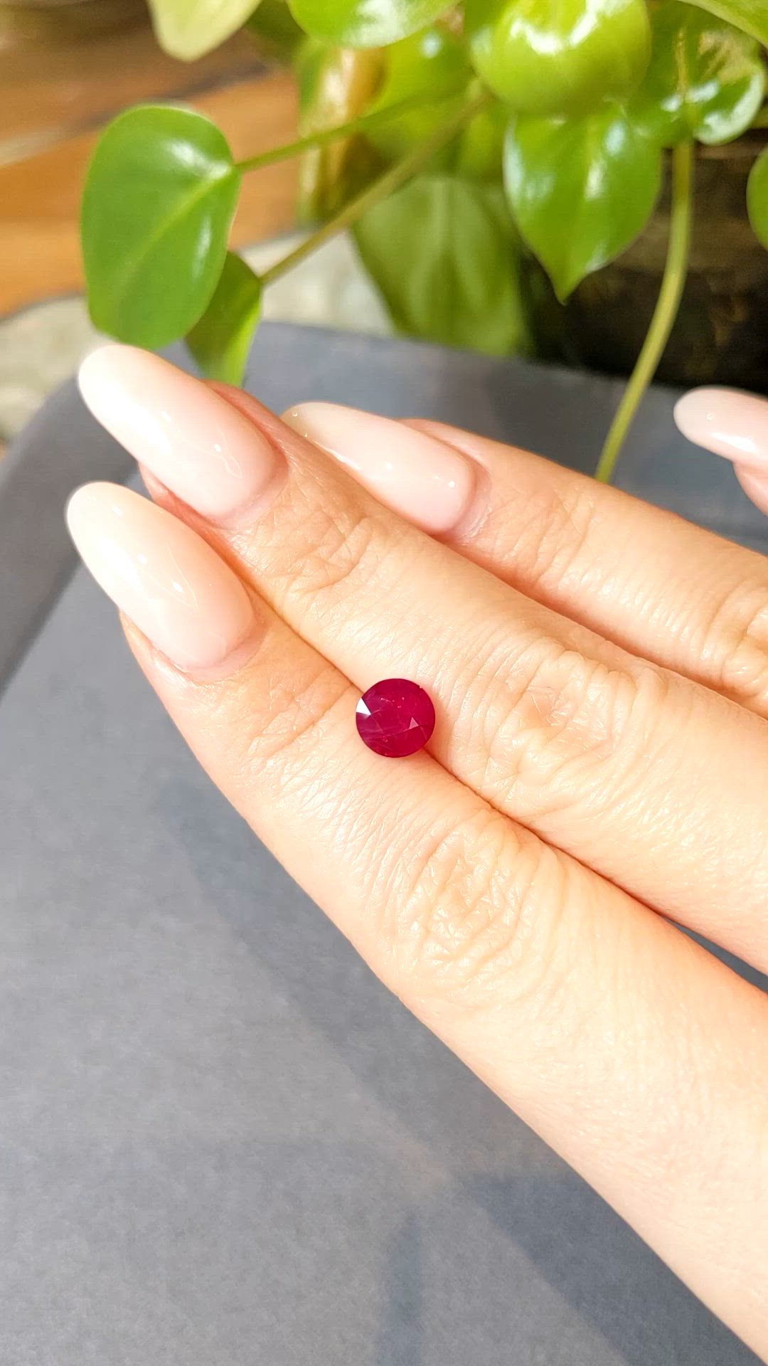1.81 Ct. Ruby from Mozambique Size Video