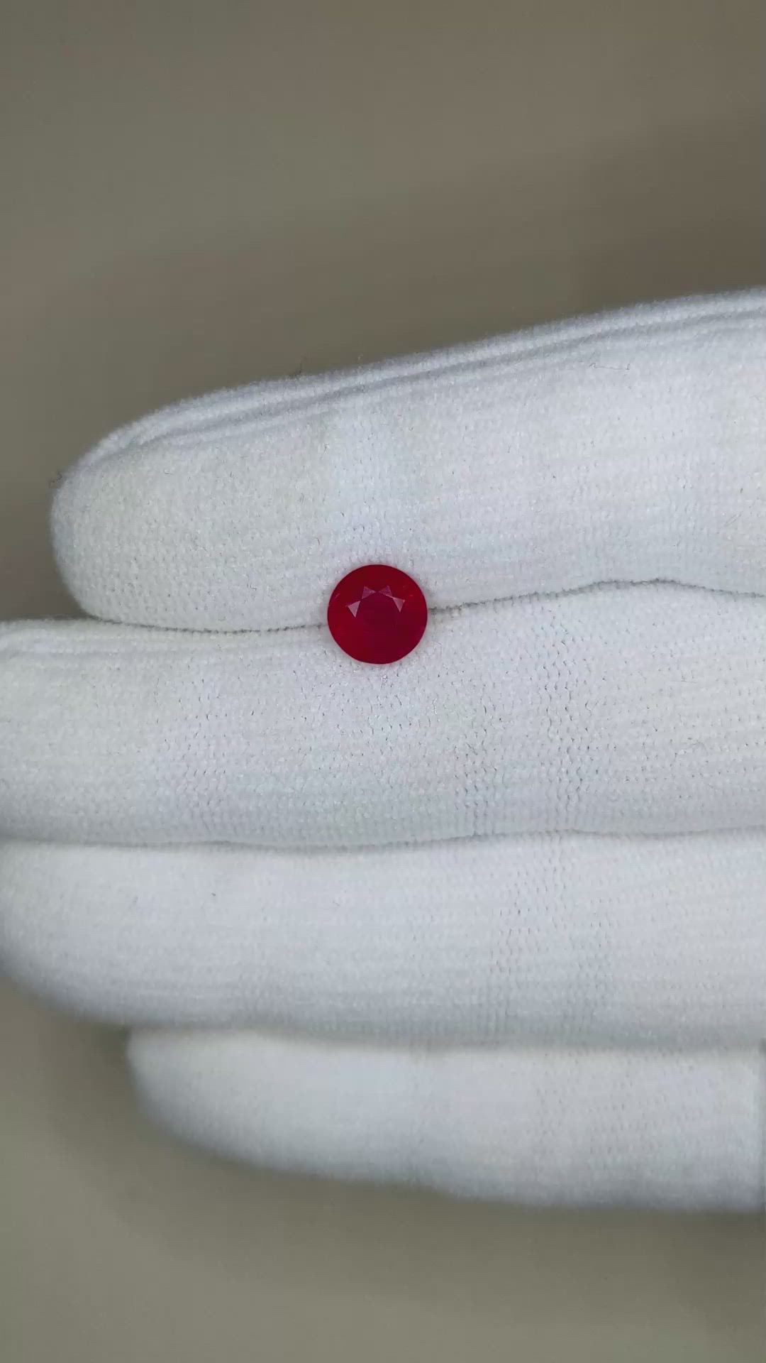 1.81 Ct. Ruby from Mozambique Size Video