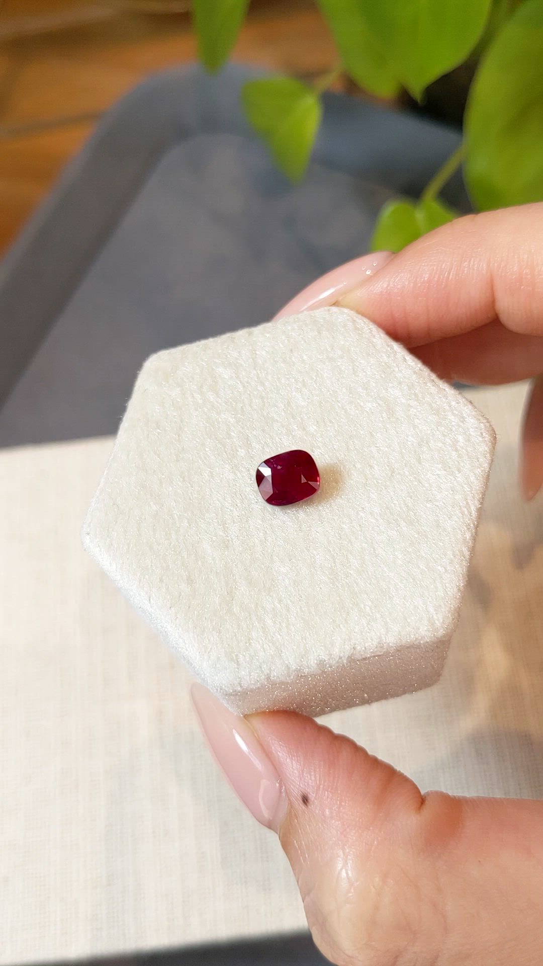1.36 Ct. Ruby from Burma (Myanmar) Size Video