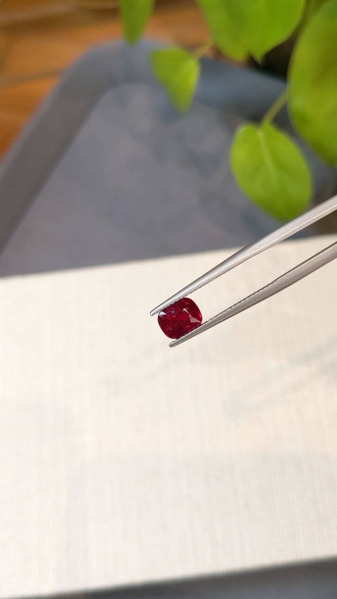 1.36 Ct. Ruby from Burma (Myanmar) Size Video