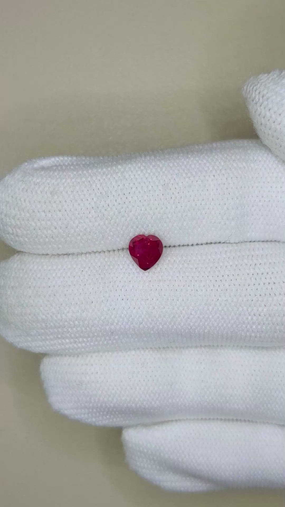 1.02 Ct. Ruby from Burma (Myanmar) Size Video