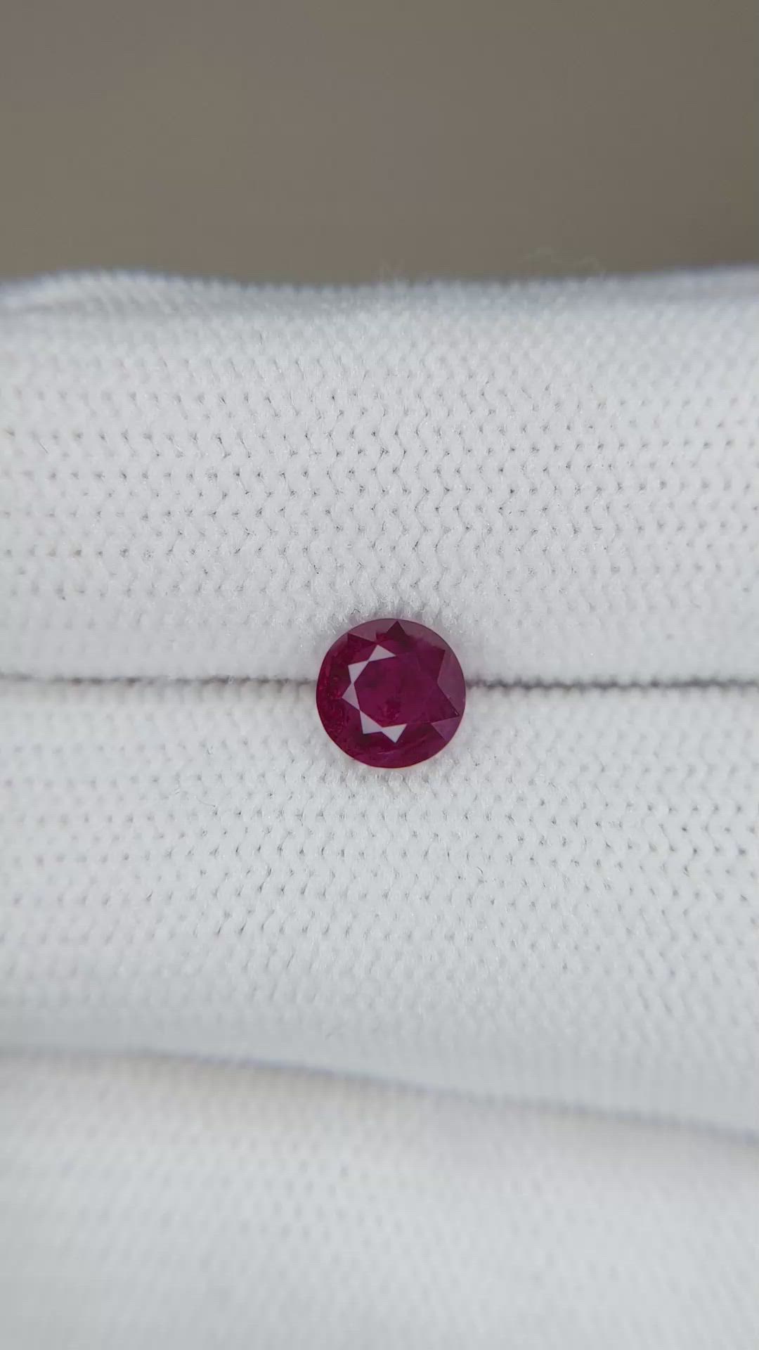 0.98 Ct. Purplish Red Ruby from Burma (Myanmar) Size Video