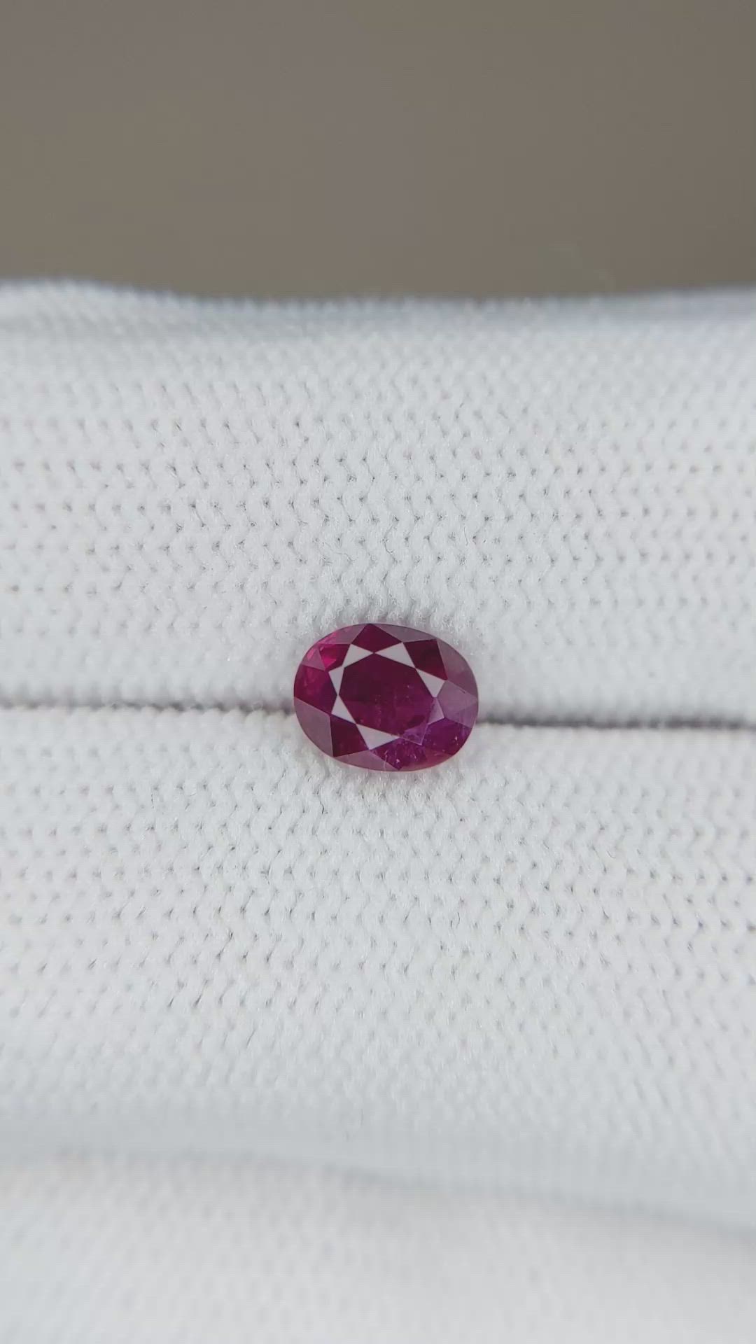 1.13 Ct. Purplish Red Ruby from Burma (Myanmar) Size Video