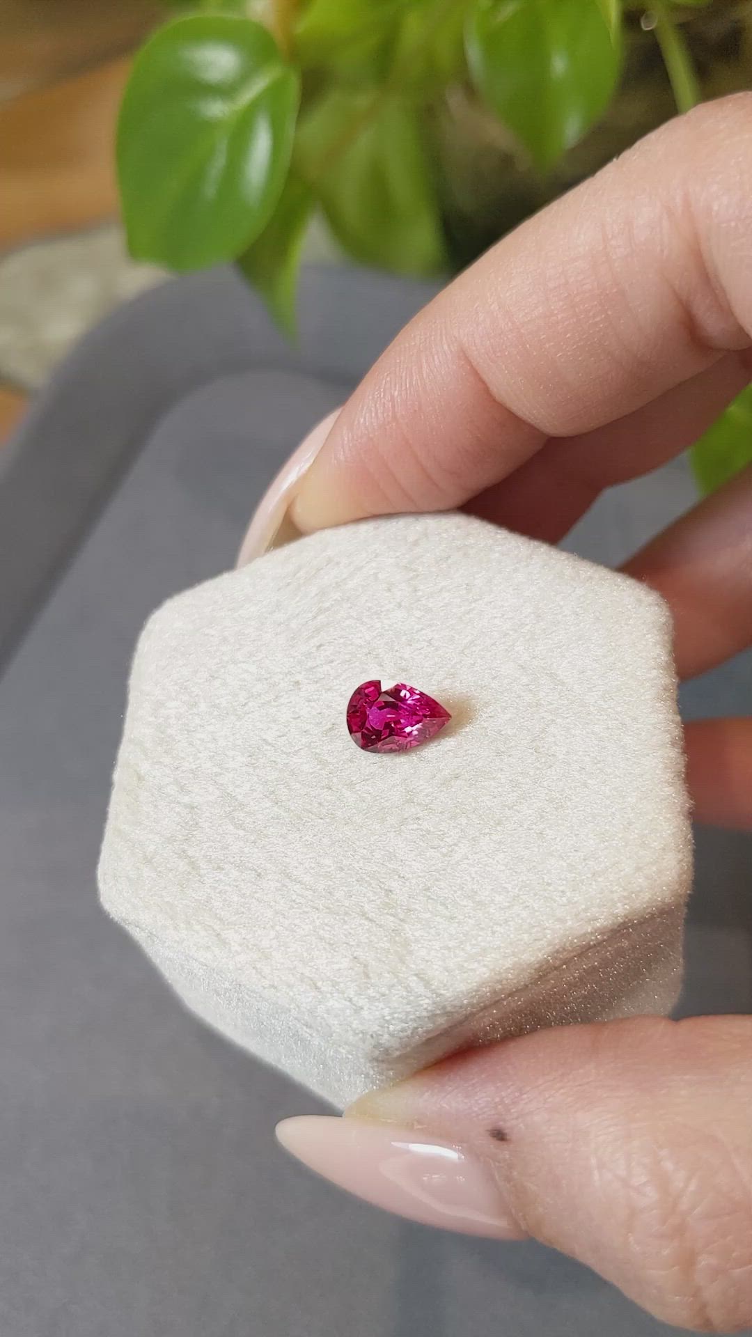 1.28 Ct. Ruby from Mozambique Size Video