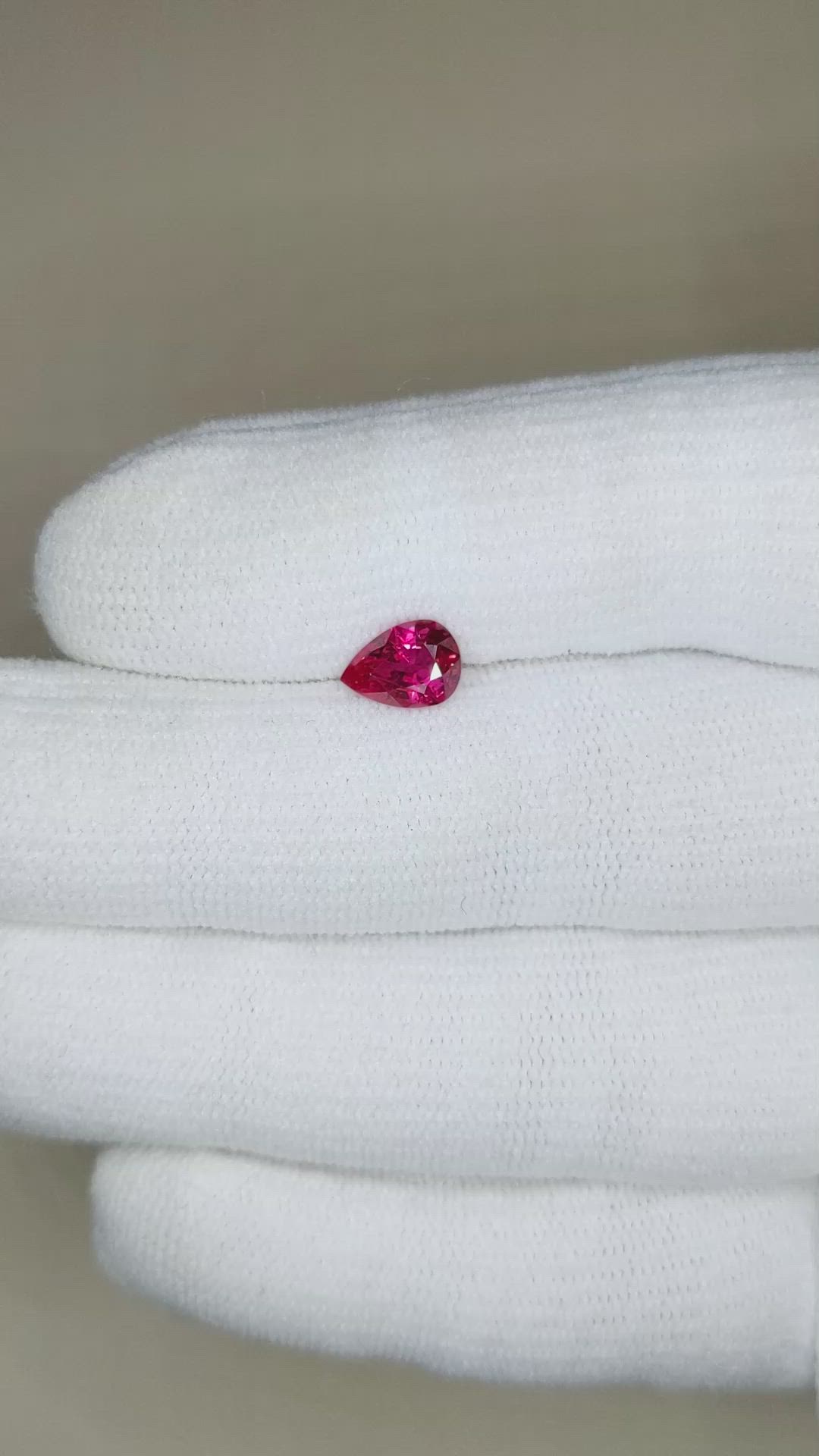 1.28 Ct. Ruby from Mozambique Size Video