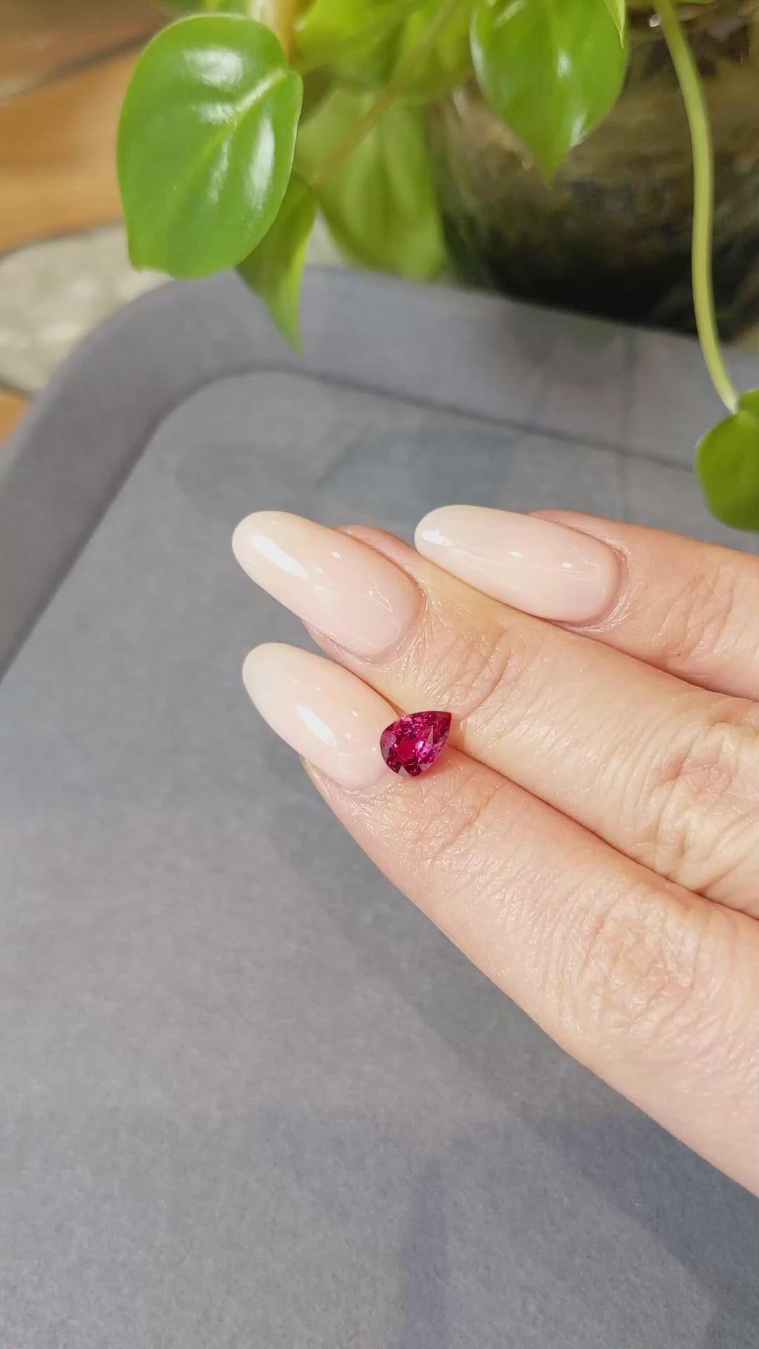 1.28 Ct. Ruby from Mozambique Size Video