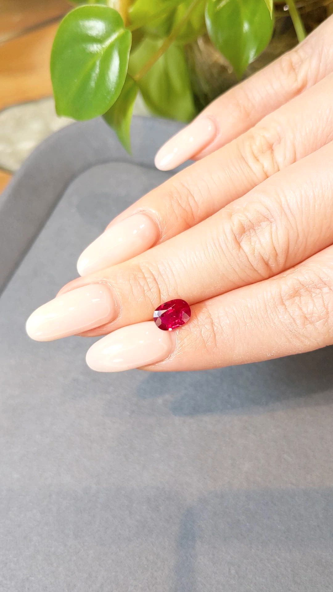 1.61 Ct. Ruby from Mozambique Size Video