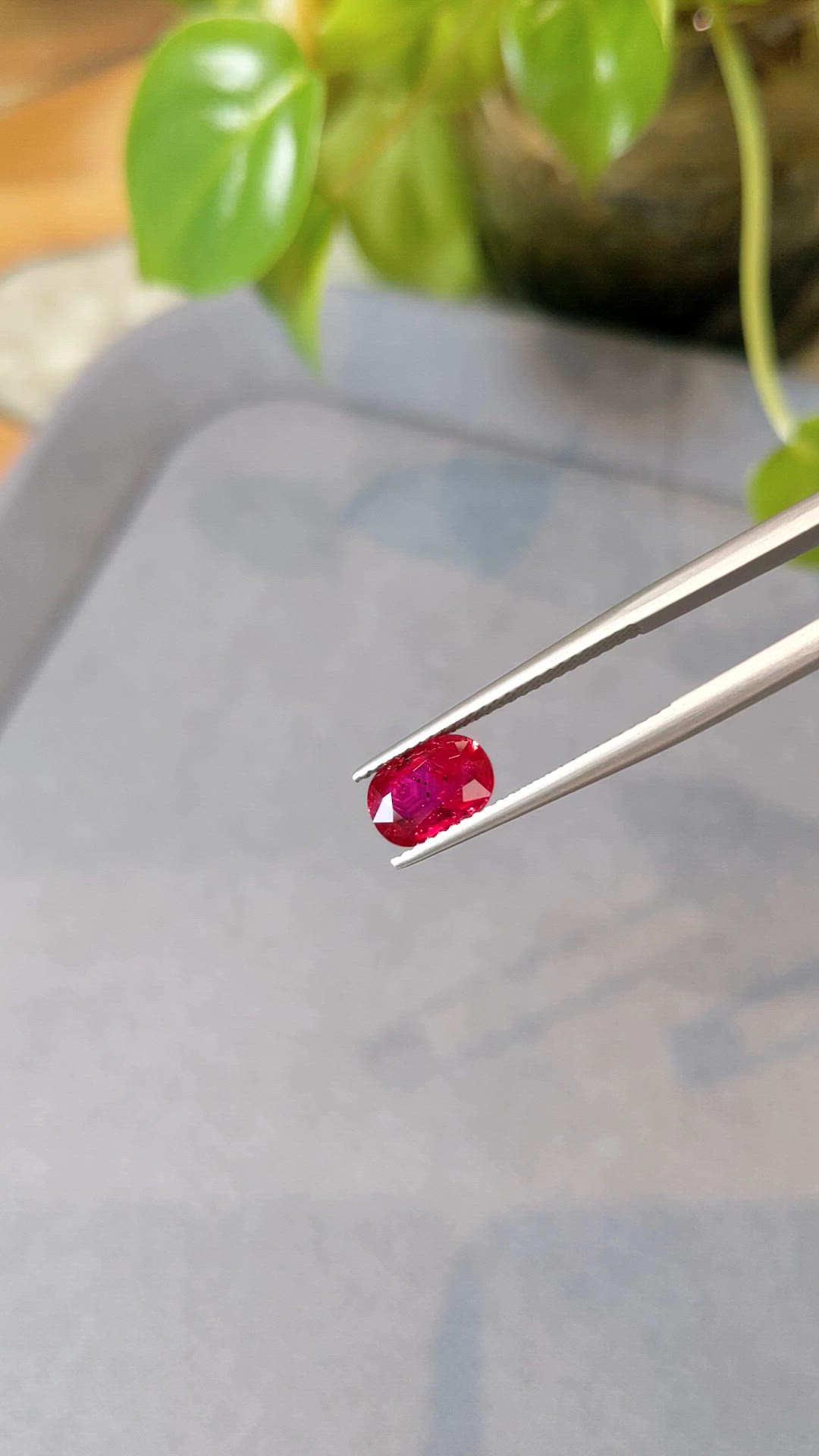1.61 Ct. Ruby from Mozambique Size Video