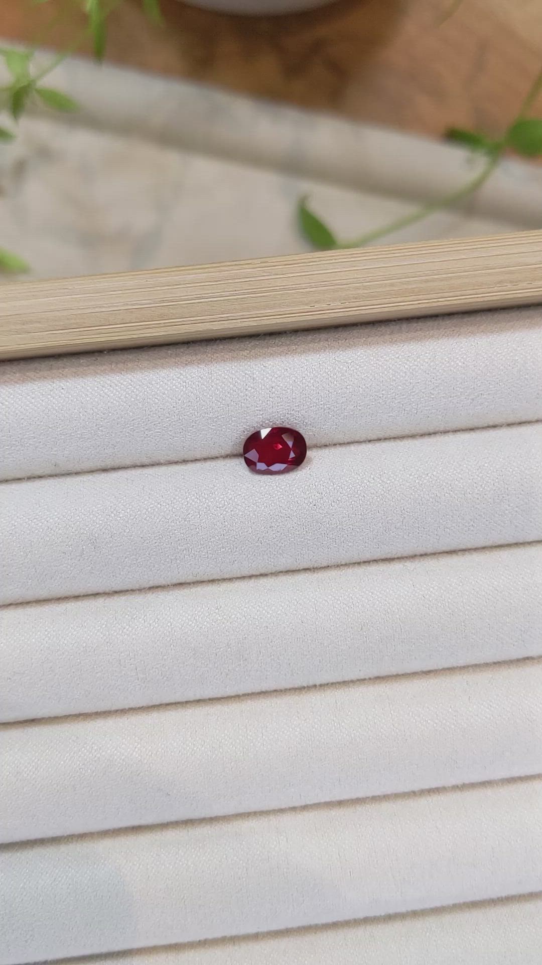 1.59 Ct. Ruby from Mozambique Size Video