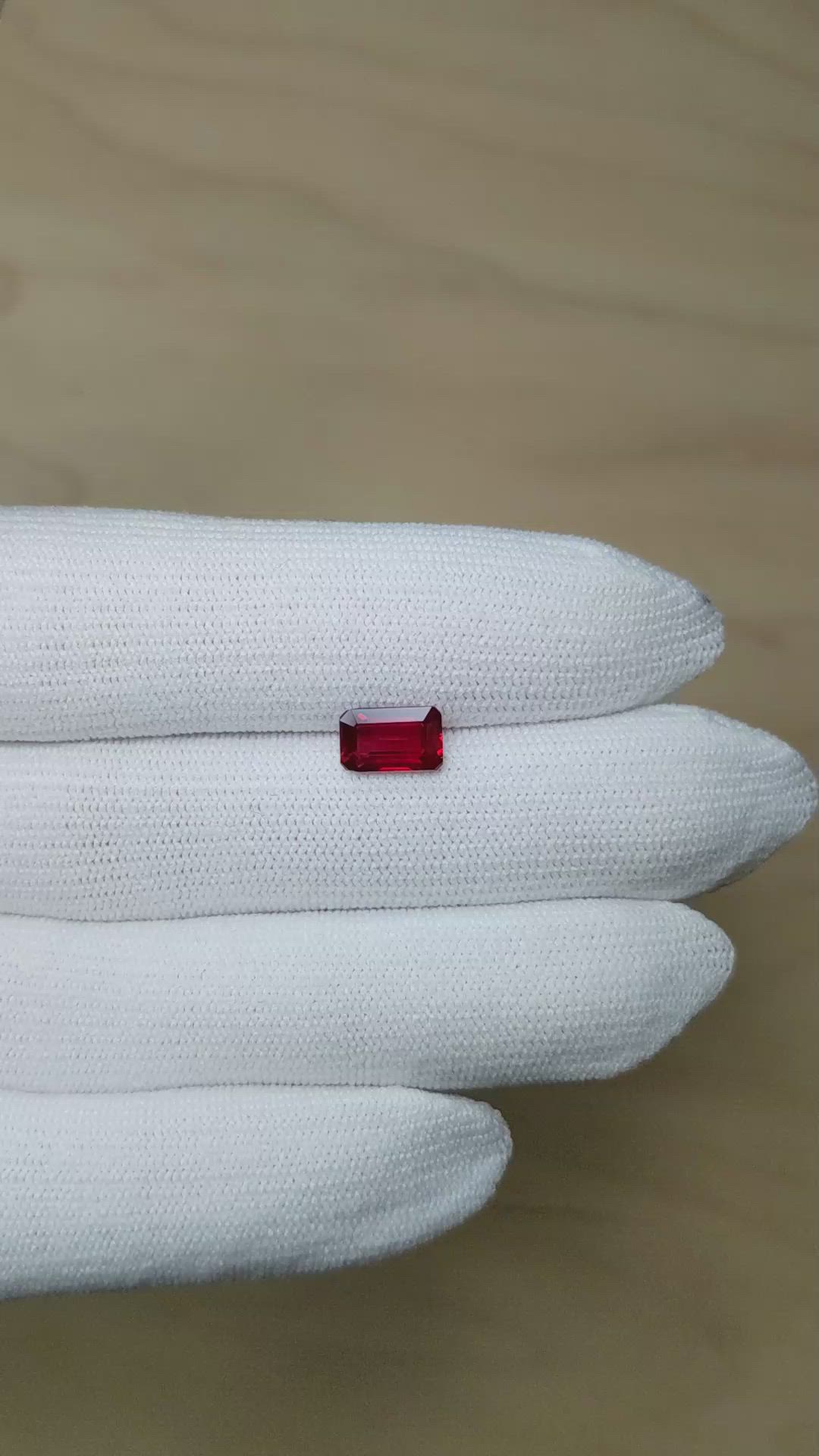 1.90 Ct. Ruby from Mozambique Size Video