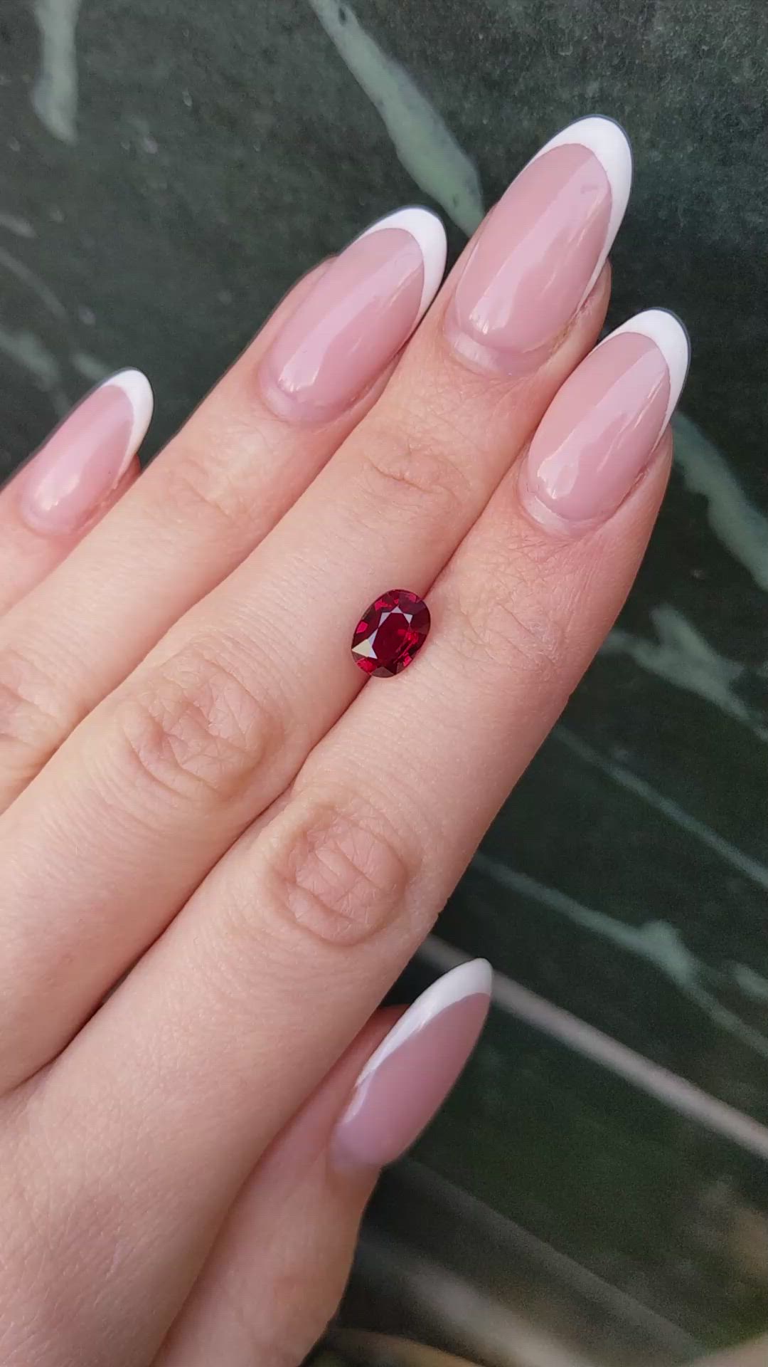 2.01 Ct. Orangish Red Ruby from Mozambique Size Video